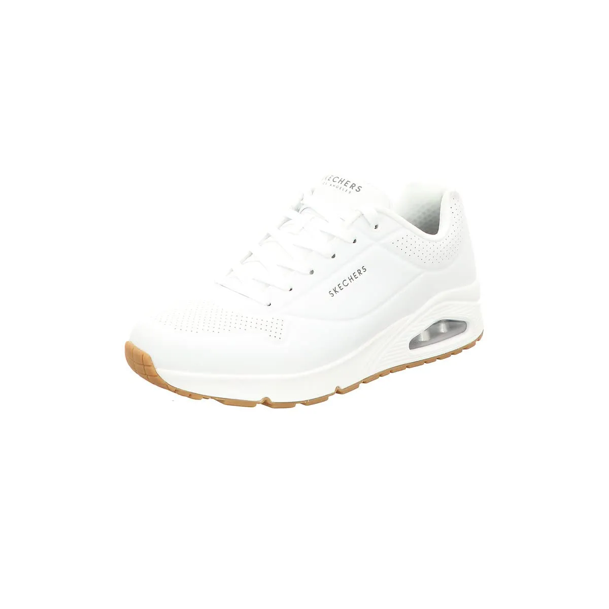 Skechers Uno Stand On Air, Sneaker Uomo, White Durabuck Trim, 42 EU