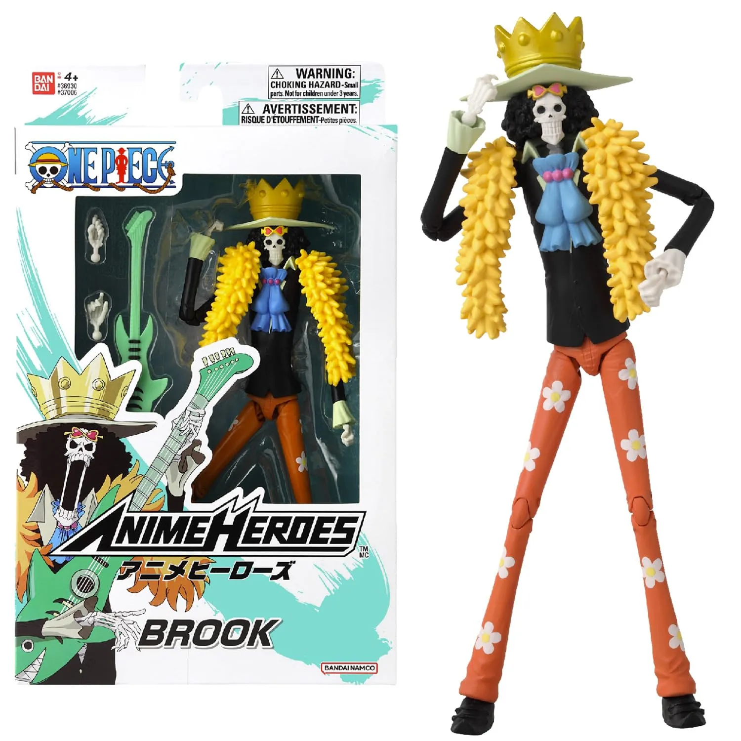 Bandai - Action figure Anime Heroes - One Piece - Action figure Anime Heroes 17 cm - Brook - 37006