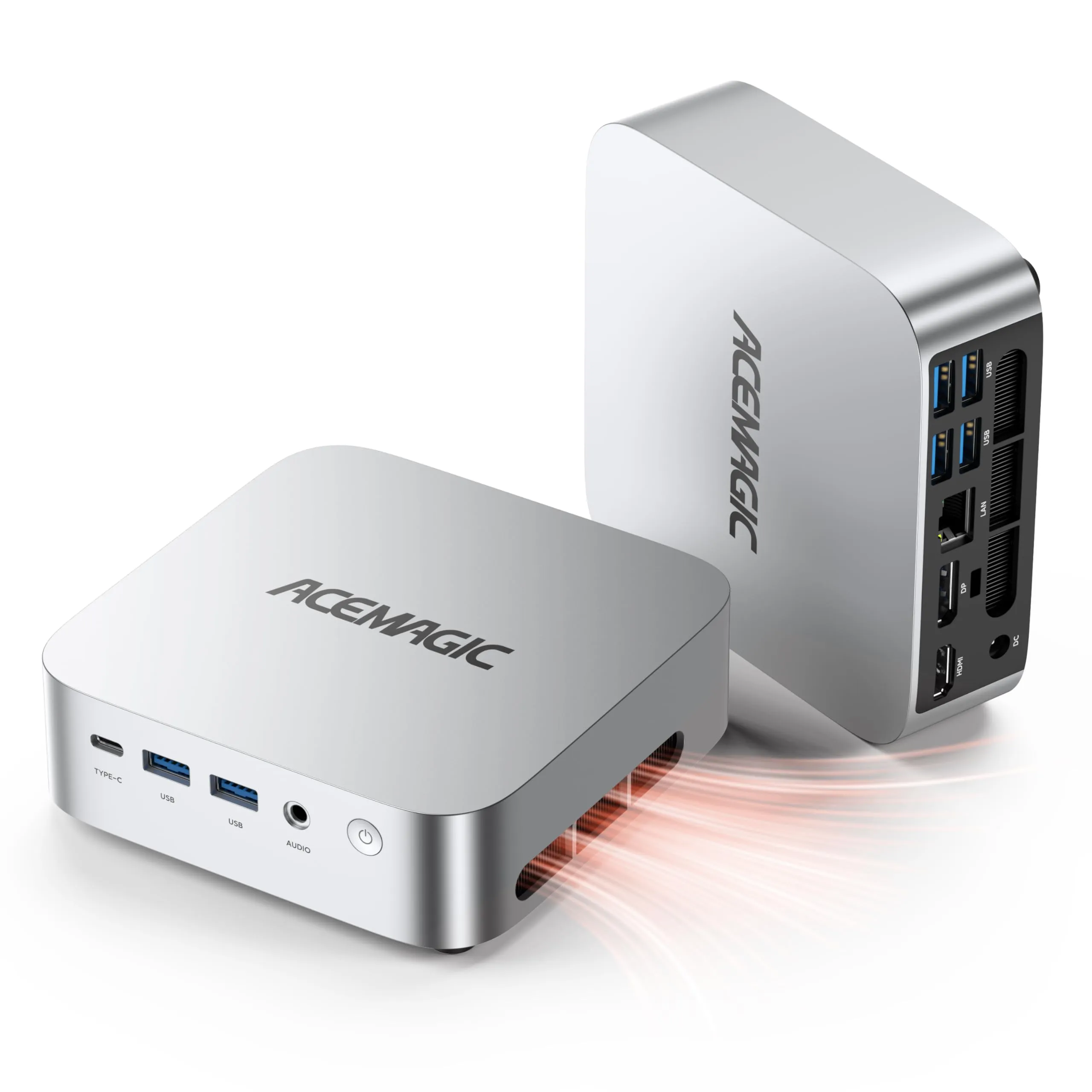 ACEMAGICIAN K1 Mini PC, AMD Ryzen 3 4300U (Fino a 3,7 GHz), 16 GB DDR4 512 GB SSD Mini Desktop Computer, Scheda grafica AMD Radeon, 4K@60Hz Triplo Display DP+HDMI+USB-C, Win11 Pro, WiFi 5, BT4.2