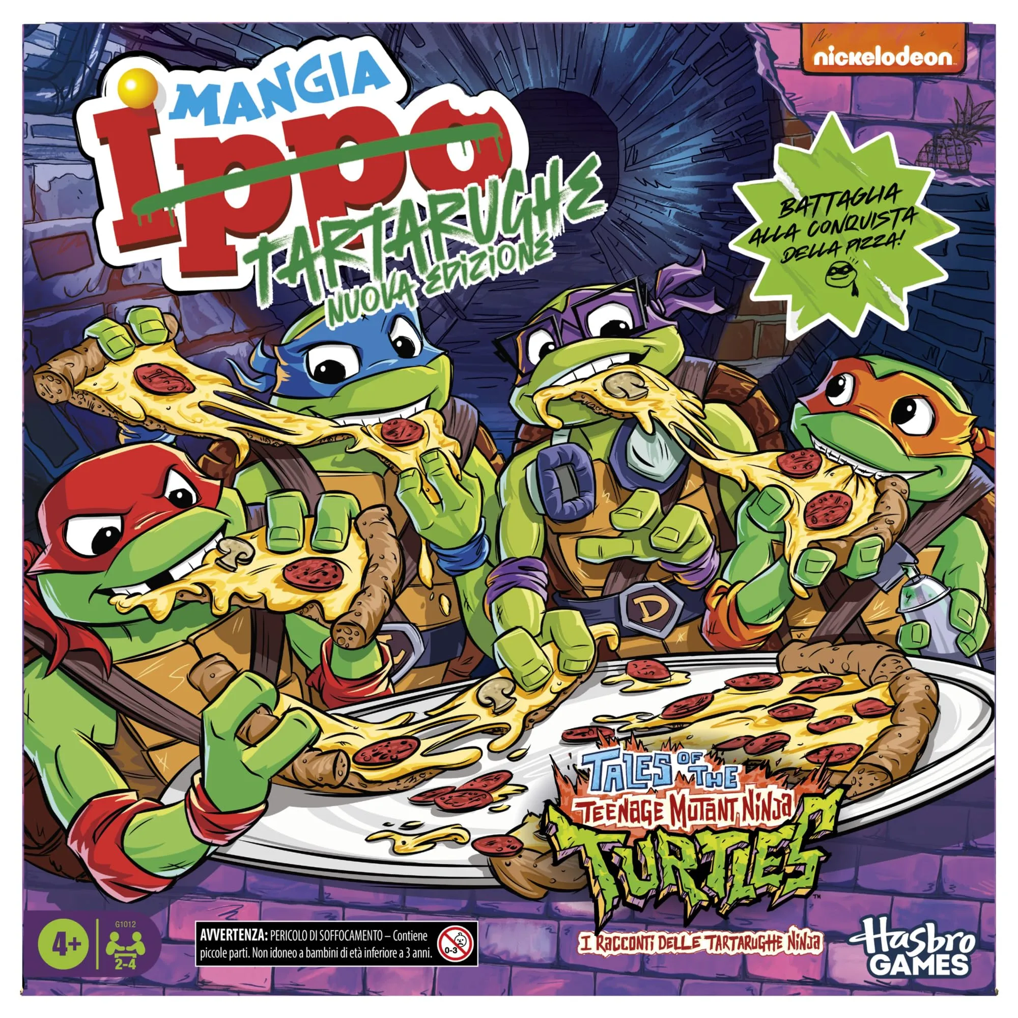 Mangia Ippo: Tartarughe Ninja Edition, gioco da tavolo - versione italiana