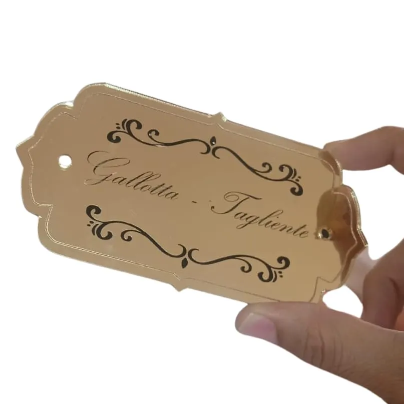 Targhe personalizzate in plexiglass oro o argento, 15x8 cm, con incisione nome o luogo, per porte esterne, uffici, b&b