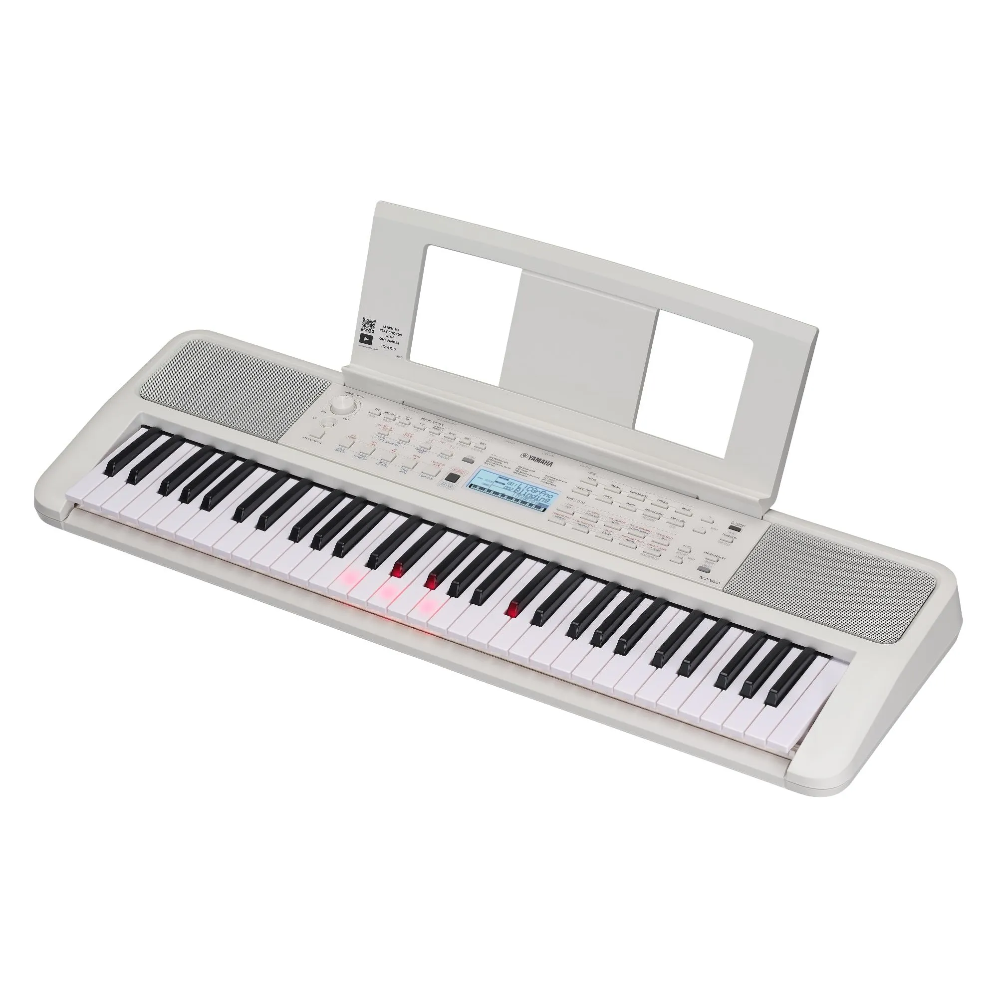 Yamaha EZ-310 - Tastiera Portatile per Principianti con 61 Tasti Sensibili al Tocco, Funzione Light Guide, 48 Note di Polifonia, 2 Lezioni Online con un Insegnante delle Scuole Yamaha