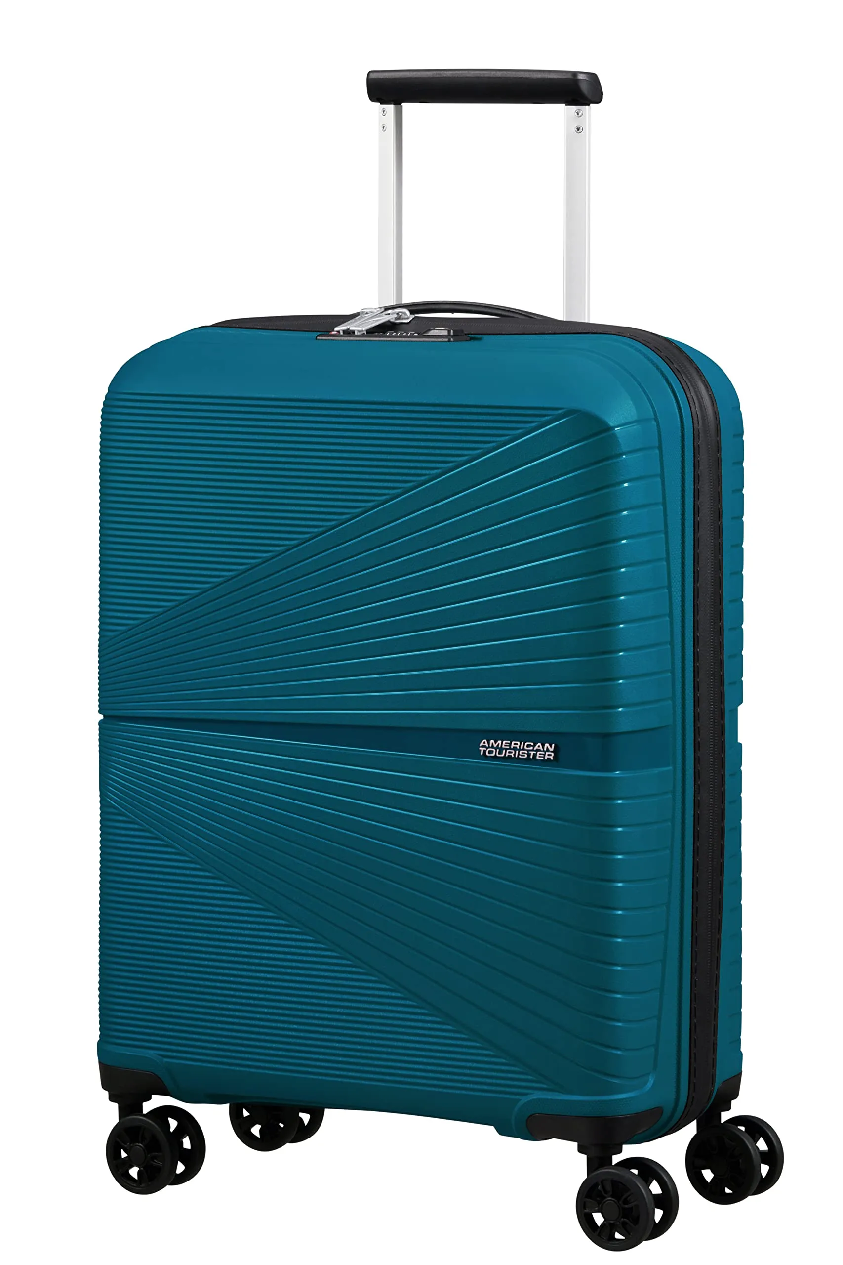 American Tourister, Samsonite Blu, 67 cm Spinner TSA Air Conic 2 Sezioni 4 Ruote Girevoli 67 Litri Valigia Blu Polipropilene (PP) Morbido Serratura a Combinazione