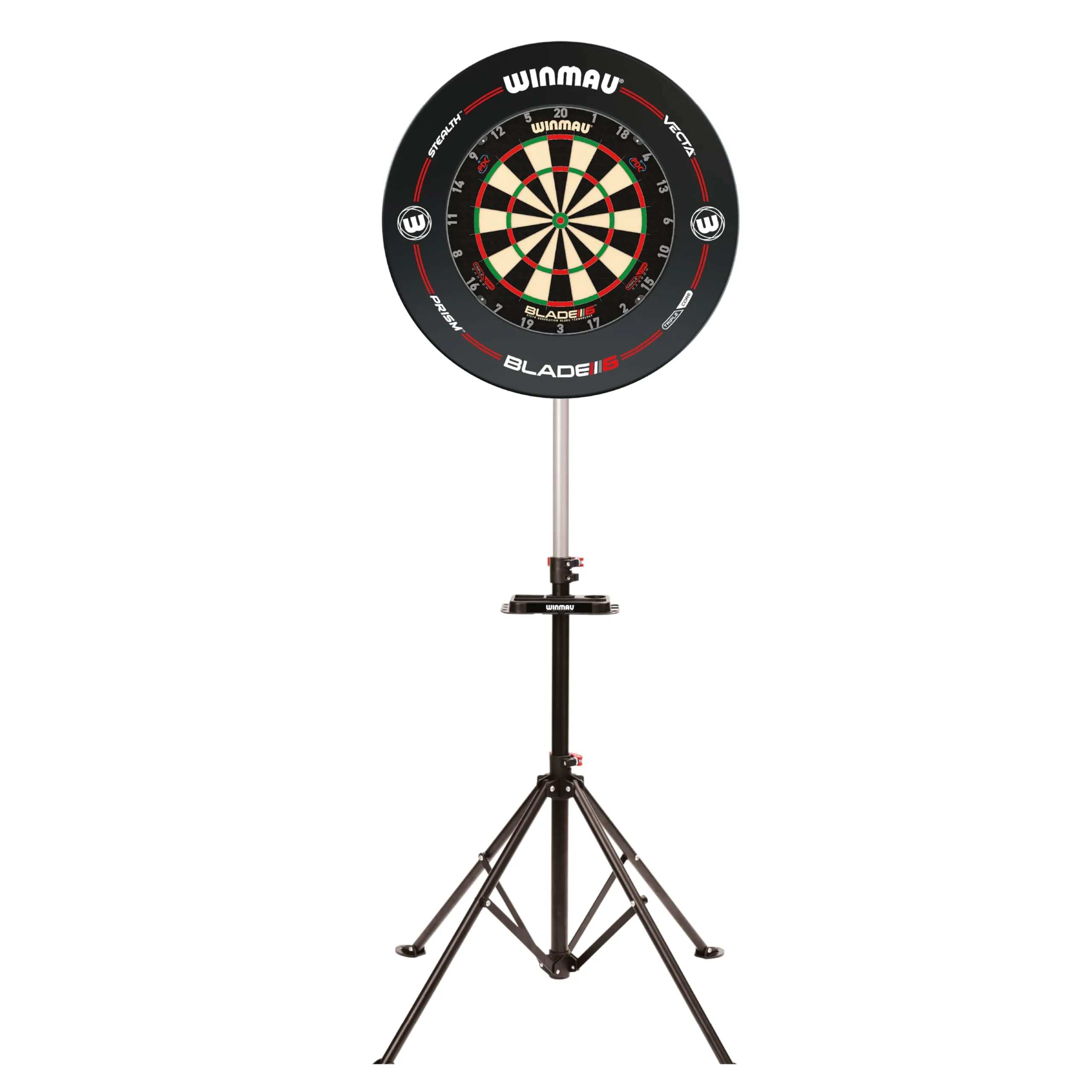WINMAU Xtreme 2.0 Supporto per bersaglio per freccette - Portatile, regolabile e indipendente - Sistema di montaggio con design a treppiede - Compatibile con tutti i bersagli Winmau