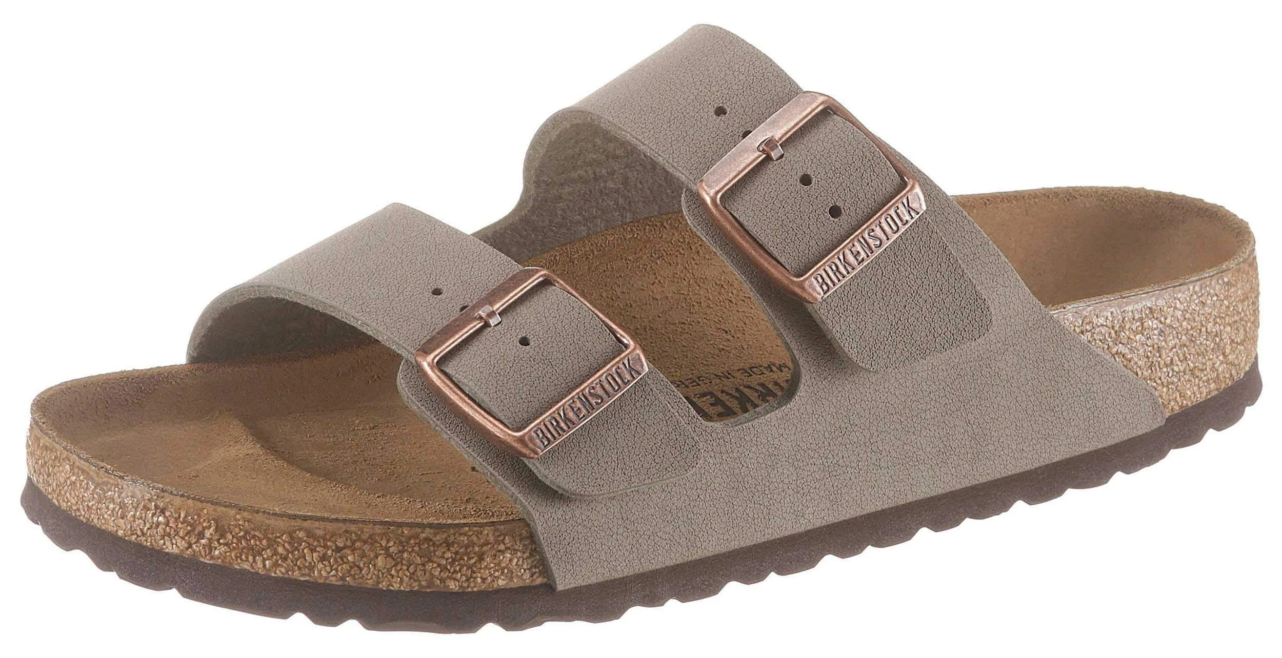 Birkenstock 151211 Arizona stone, Birkibuc PIANELLE Uomo, Stone EU 39