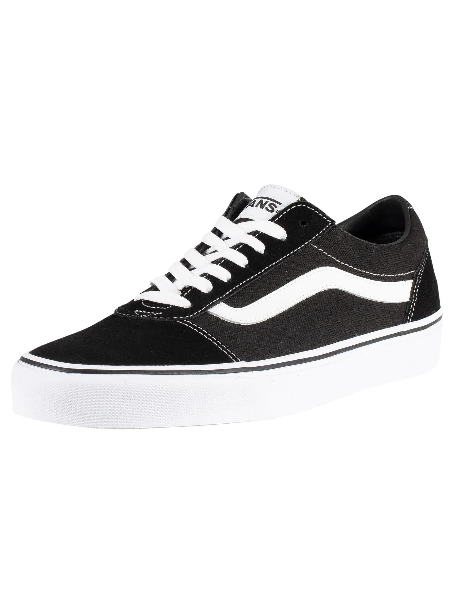 Vans Ward, Sneaker Uomo, Suede Canvas Black White, 42 EU