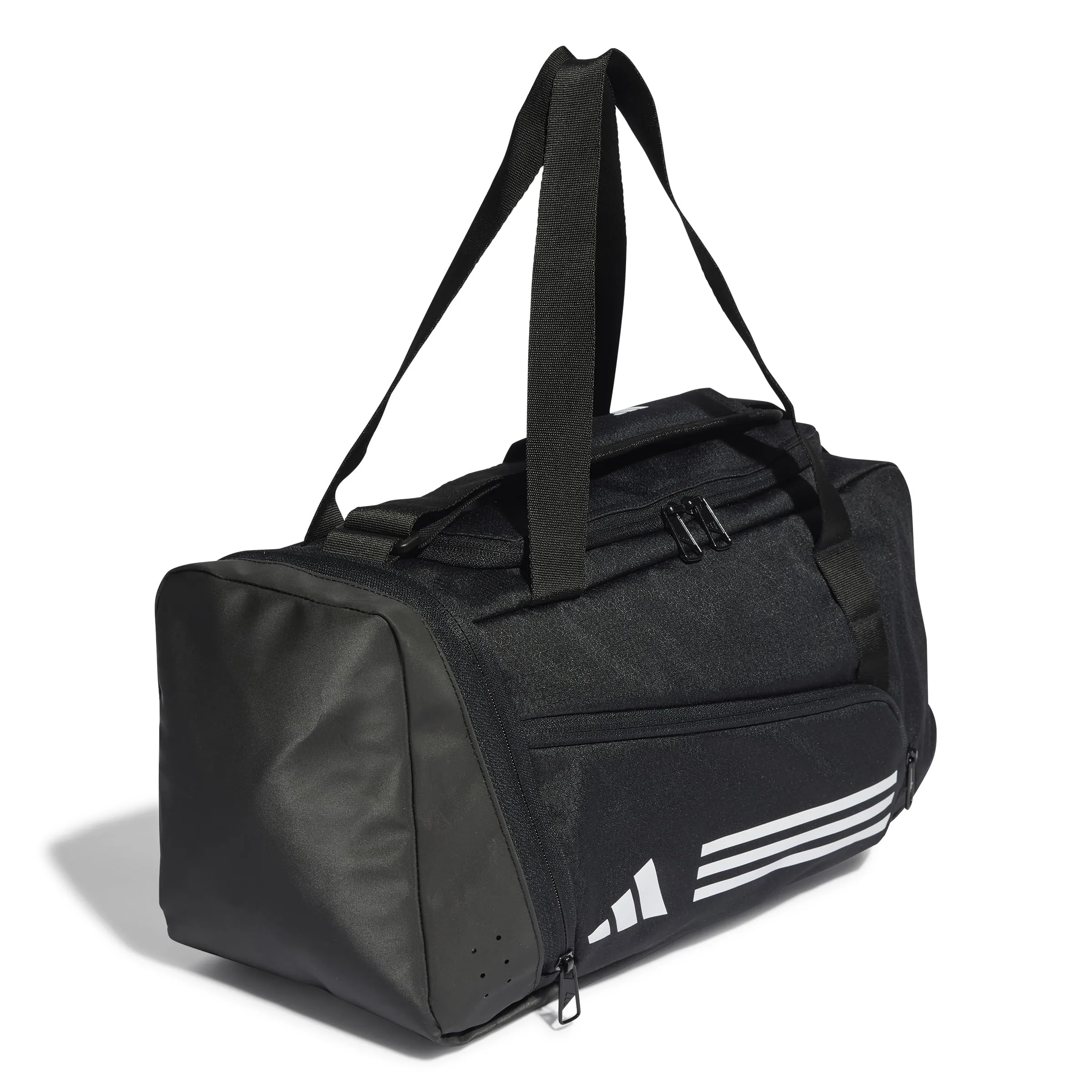 adidas Unisex - Adulto Essentials 3-Stripes Duffel Bag, BLACK/WHITE, XS