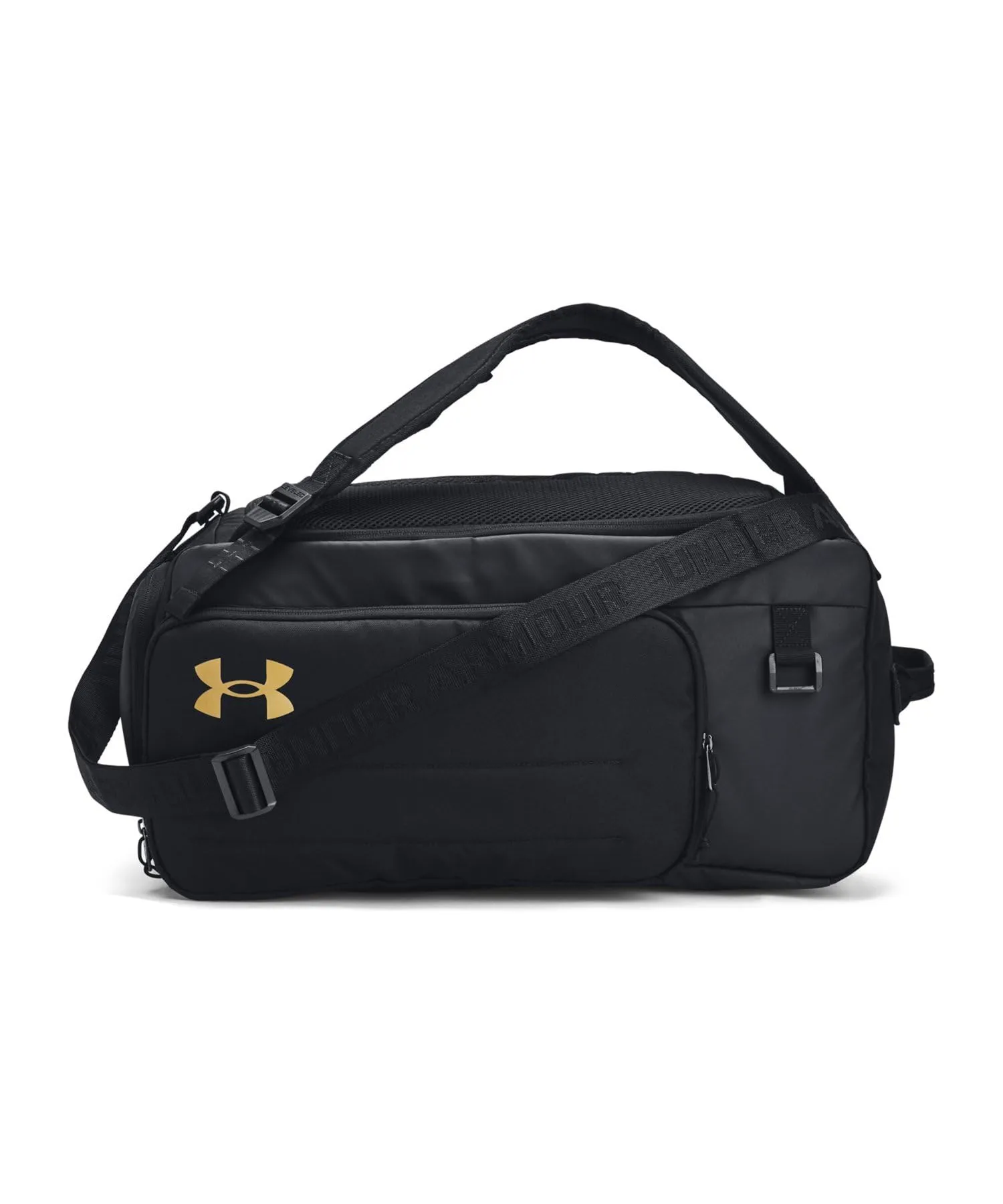 Under Armour Unisex Contain Duo Duff MD, nero/oro, S, Borsoni