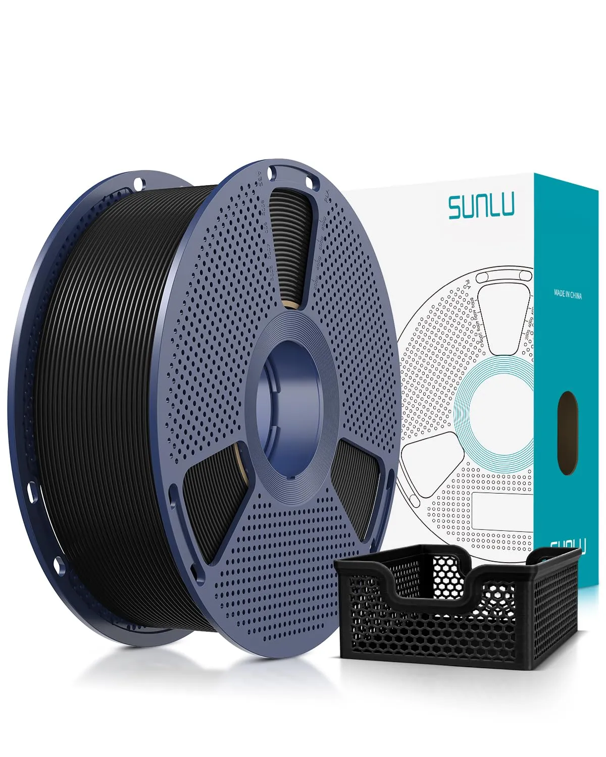 SUNLU Bundle 4KG Filamento Rapido PLA Plus 2.0, Filamento PLA+ Alta Velocità 30-600mm/s per Stampante 3D 1.75mm ±0.02 mm, Bobina Riusabile 1kg, 4 Bobine in Totale (4x Bianco)