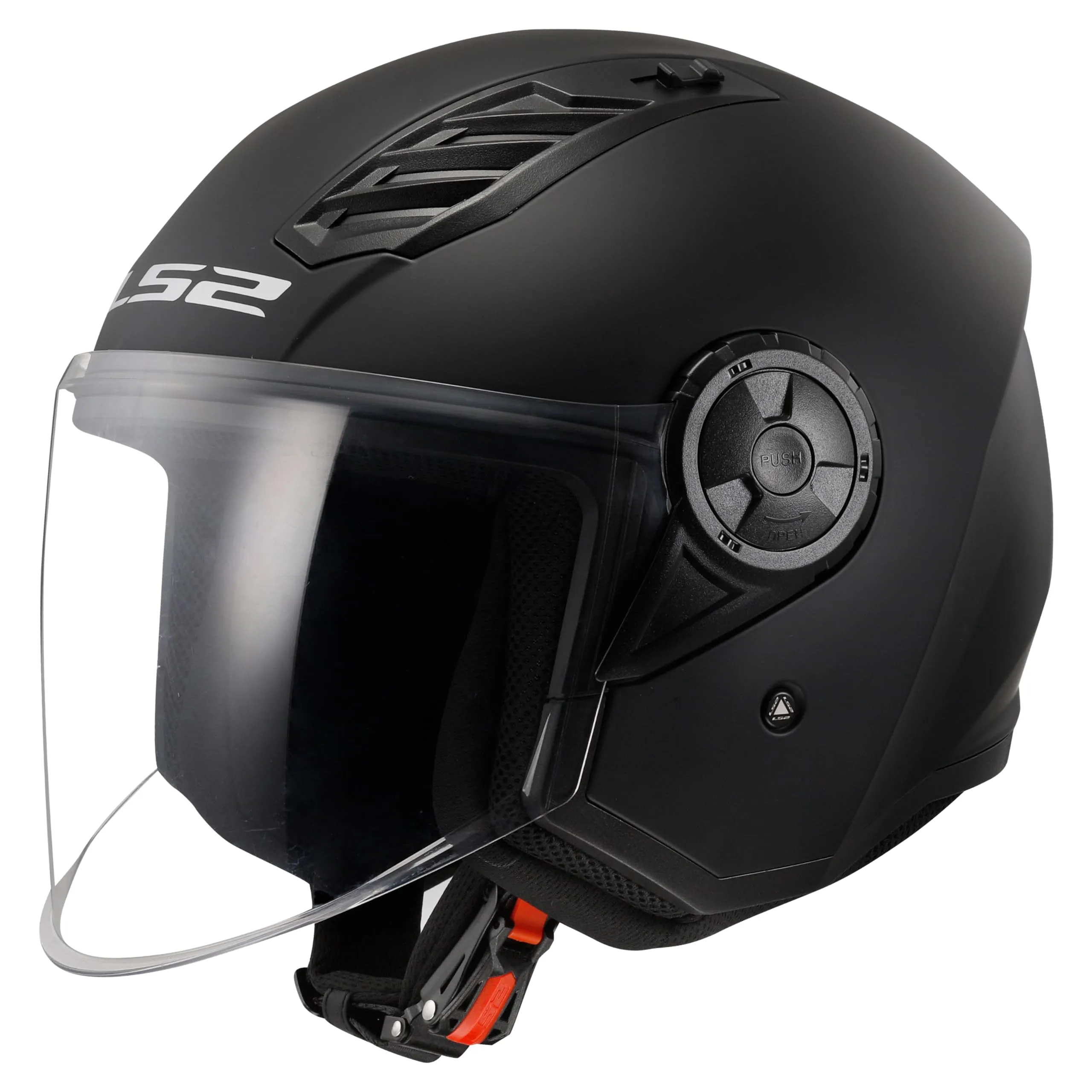 LS2, Casque Moto Jet AIRFLOW II SOLID Matt Black, S
