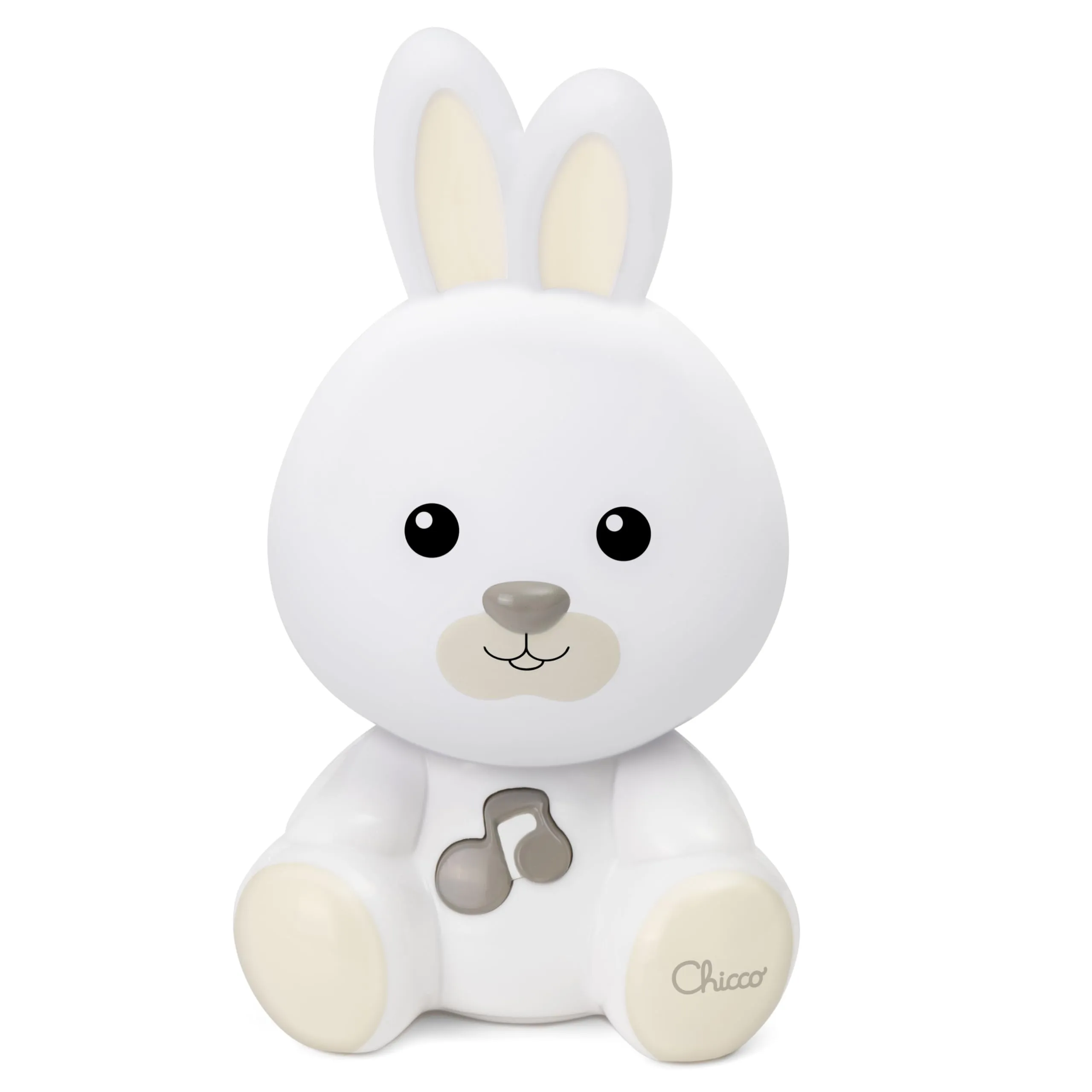 Chicco Luce Notte Coniglietto, Lampada Portatile a Forma di Coniglio con Musica Classica e Suoni Rilassanti, Due Modalità Evolutive, Luce Notte e Luce Guida Portatile, 0 mesi +