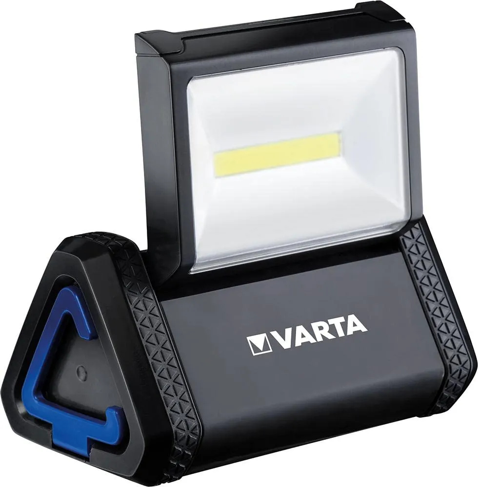 Varta Work Flex Area Light 3 batterie AA luce di lavoro (ideale per cassette degli attrezzi, illuminazione ambientale, possibilità di fissaggio per utilizzo senza mani)