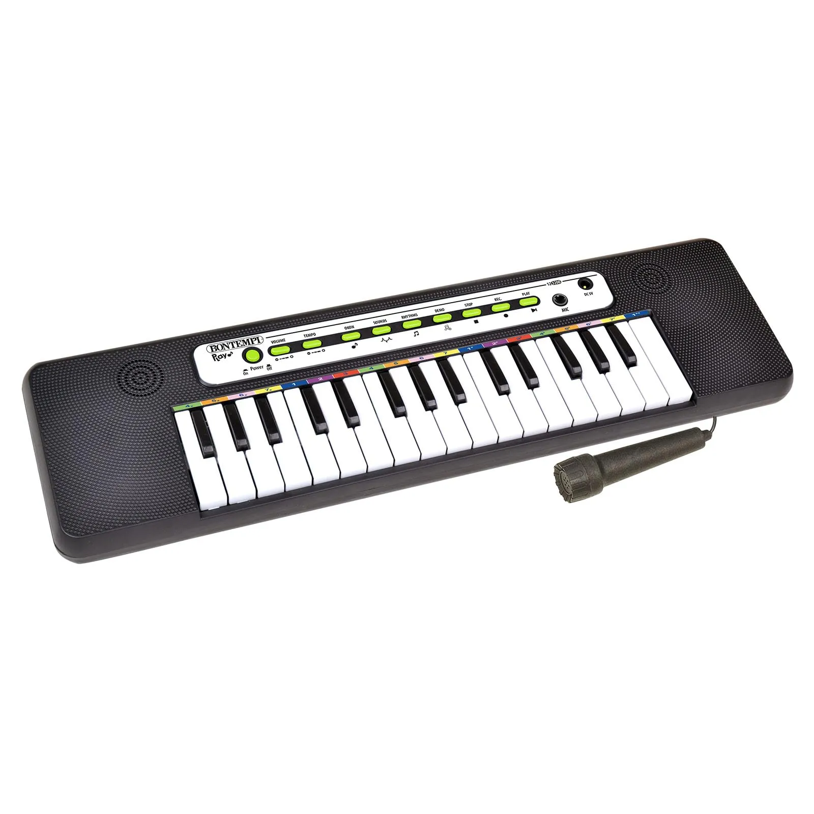 Bontempi | Tastiera Elettronica 32 Tasti con Microfono, 2 Suoni, 8 Ritmi, Funzione di Apprendimento