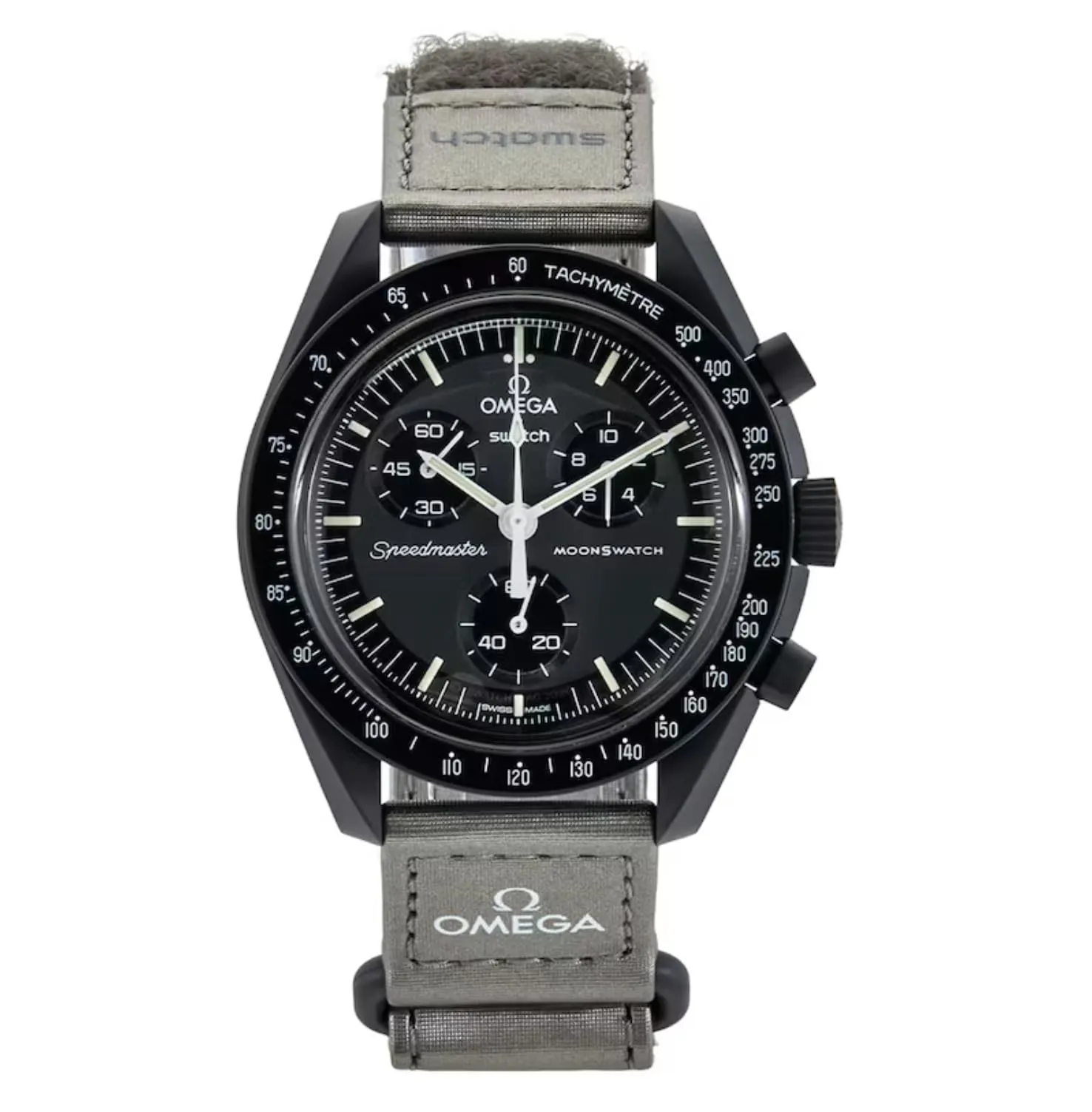 Swatch - Orologio Bioceramic Mission to Mercury, unisex, grigio, classico, grigio, Classico