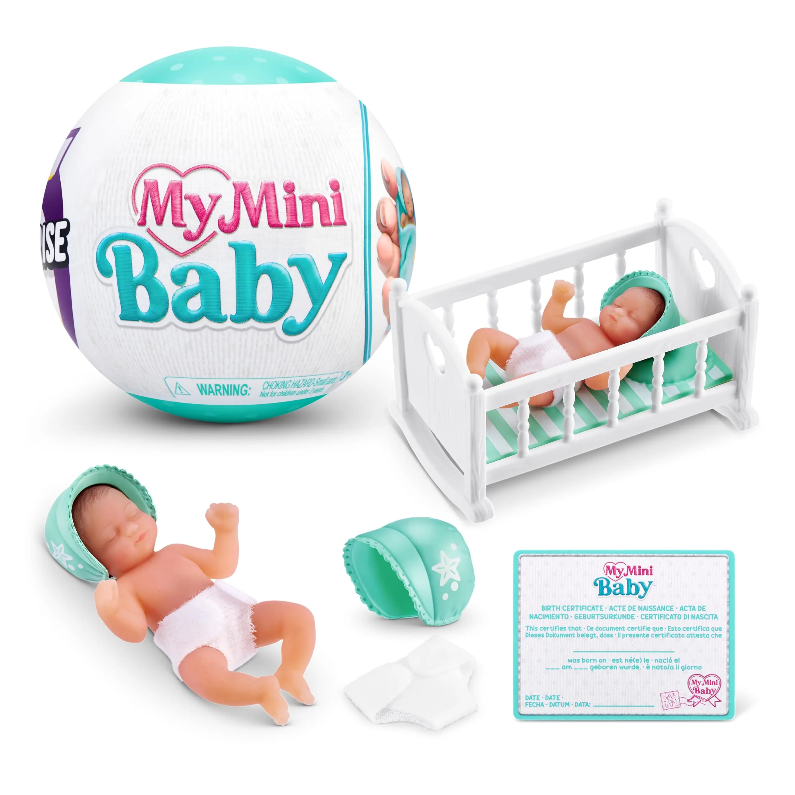 5 Surprise My Mini Baby Serie 1, Capsula, di ZURU, Colore Series 1, Single, 77487