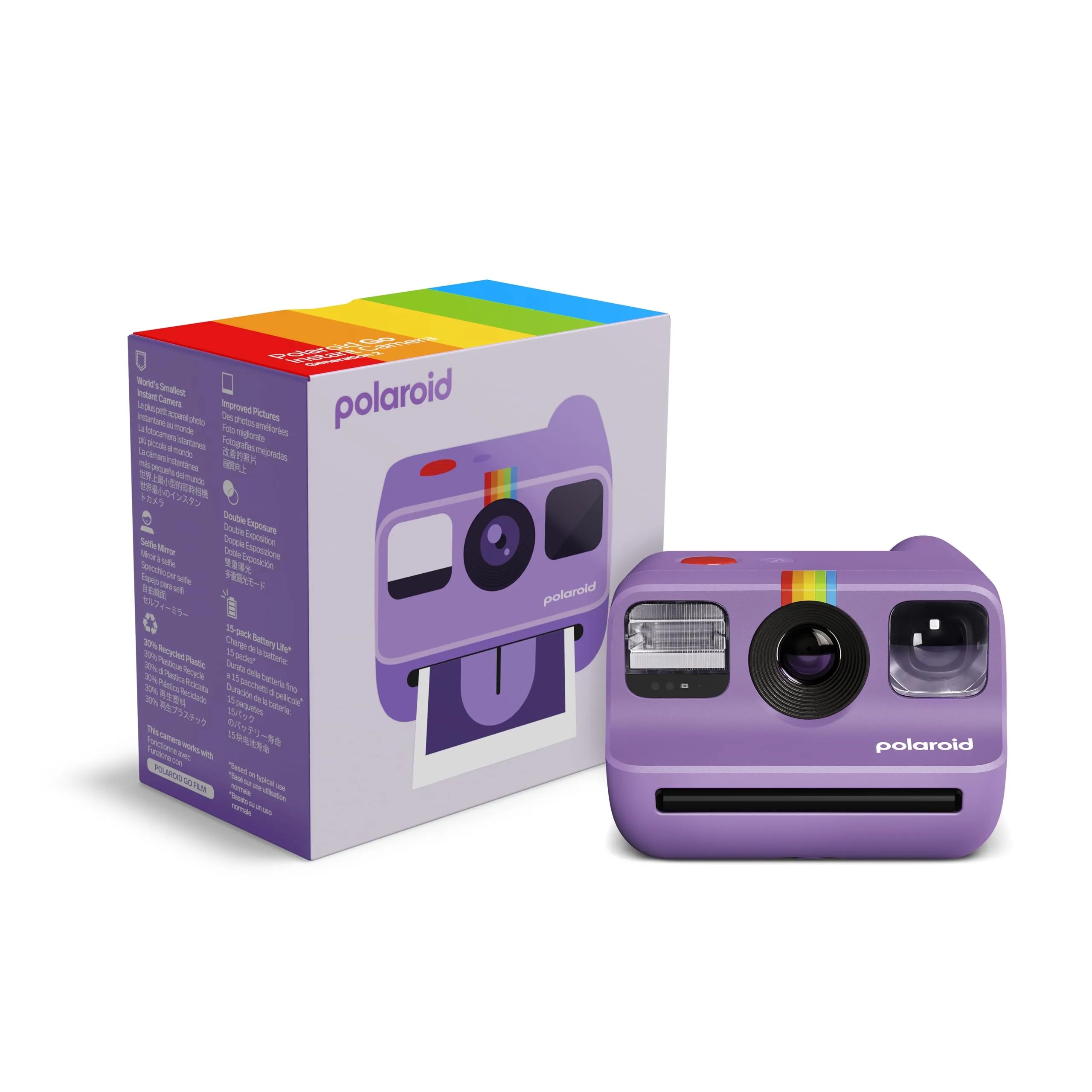 Polaroid Go Generation 2 - Mini fotocamera istantanea - Viola (9183) - Compatibile solo con Go Film