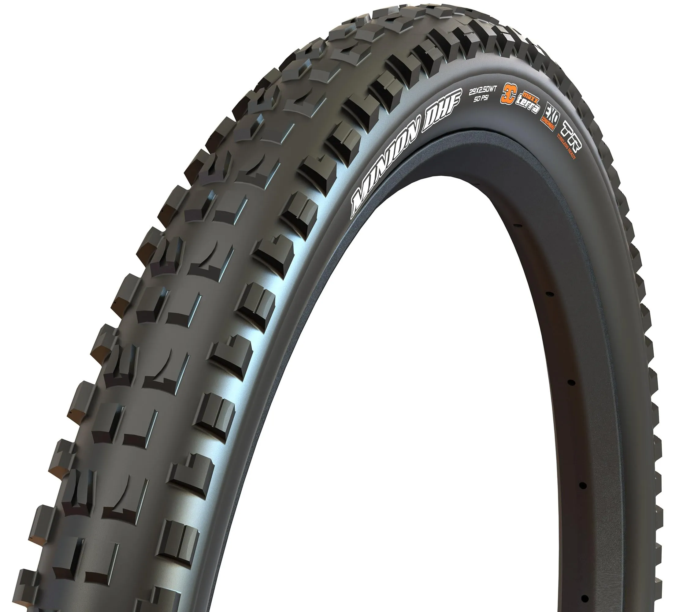 Maxxis Minion DHF, 27.5x2.50 Wide Trail, 3C MaxxGrip, EXO, Tubeless Ready