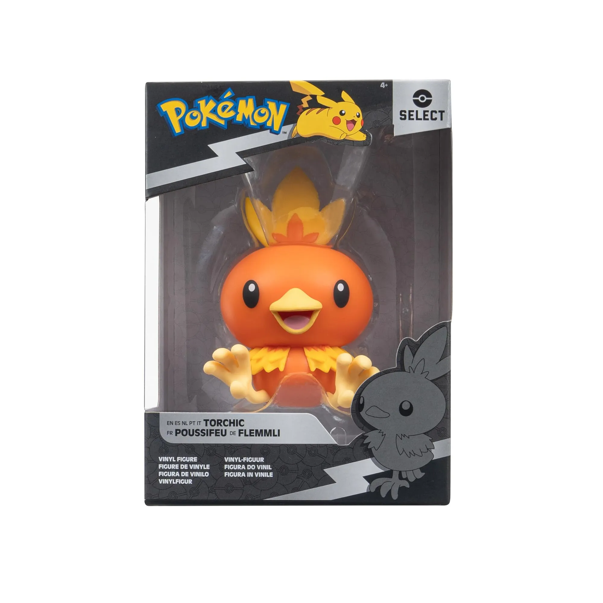 Pokemon Jazwares Select Torchic - Figura in vinile, 10 cm