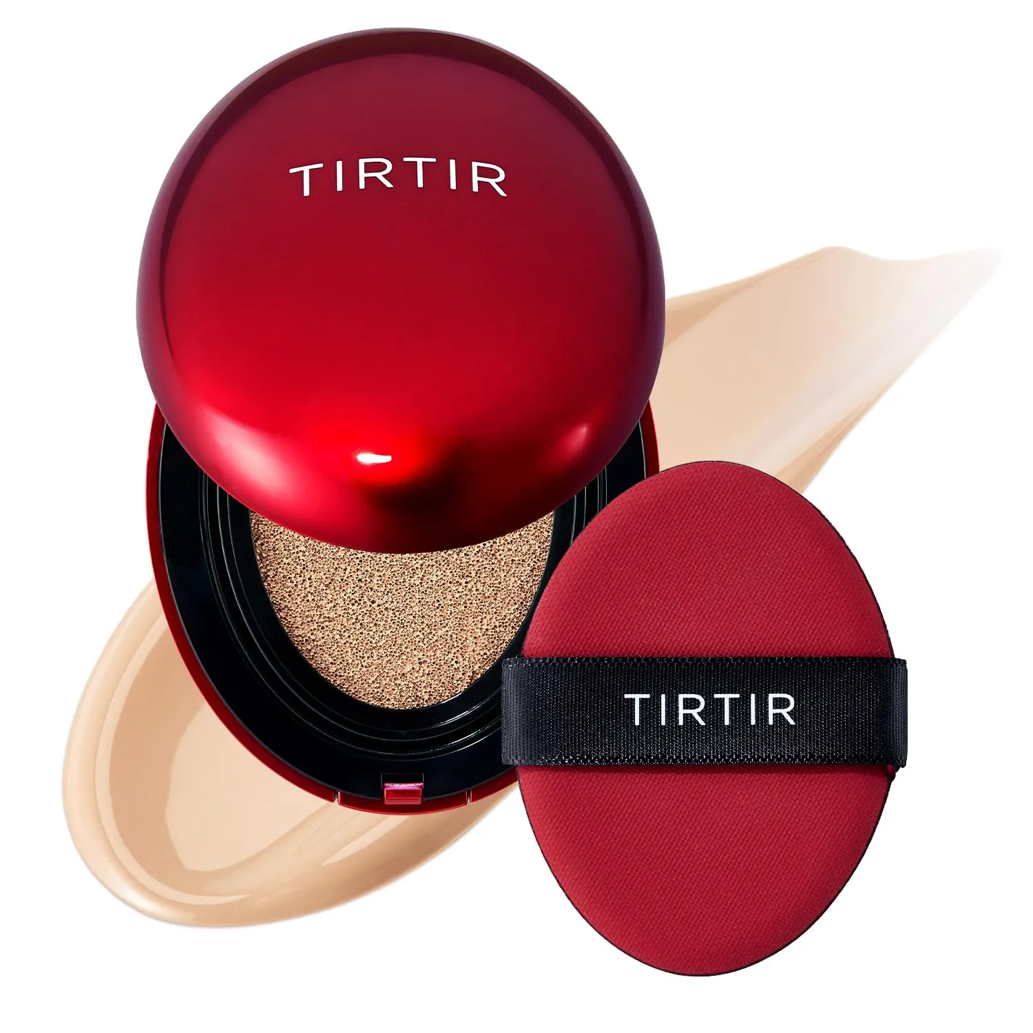 TIRTIR Mask Fit Cushion 23N Sand Mini 0,6 oz (18 g), Red Cushion(0,15 Ounce (confezione da 1)