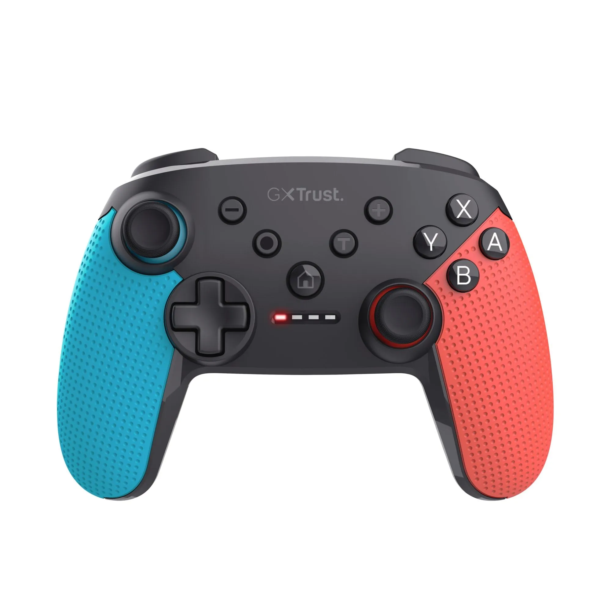 Trust GXT 1246B Muta Controller Nintendo Switch Wireless con Bluetooth, Vibrazione Dual Shock, Sensore di Movimento, Pulsante Turbo, 15h di Gioco, Gamepad per Nintendo Switch, Lite, OLED, Blu/Rosso
