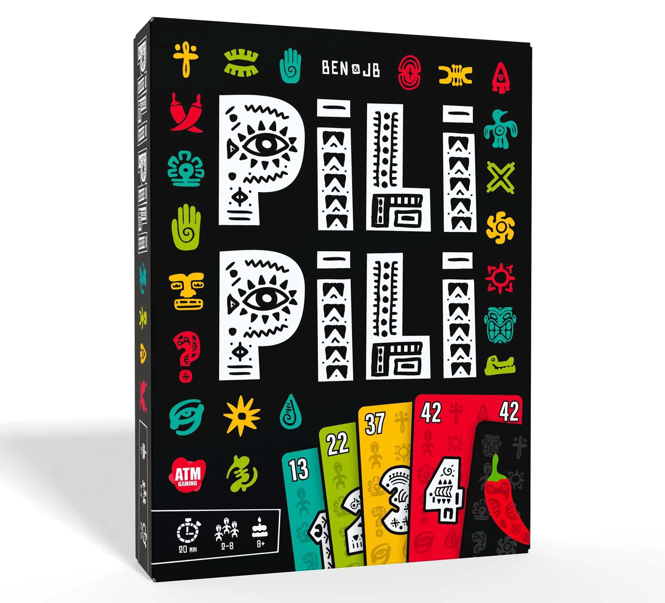 ATM Gaming PILI PILI - Gioco da Tavolo - Vincitore del Premio Giocattolo dell’Anno 2025 - Gioco di Carte Tattico e Divertente - 2-8 Giocatori - 20 Min - Idea Regalo Originale