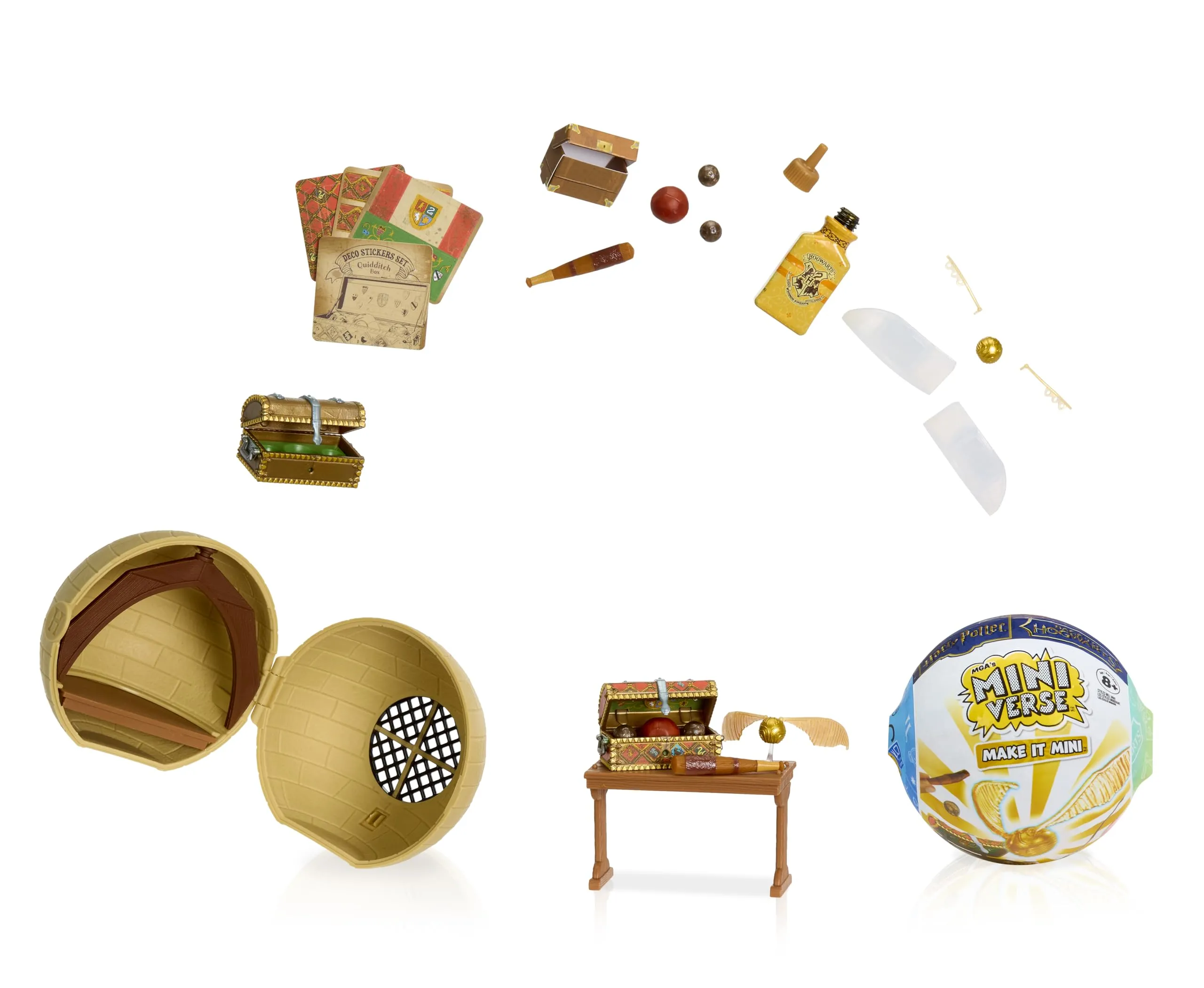 MGA's Miniverse Make It Mini Back to Hogwarts - Mini Oggetti da Collezione, Confezione Misteriosa, Fai-da-te, Gioco in Resina, Non commestibile - Età 8+
