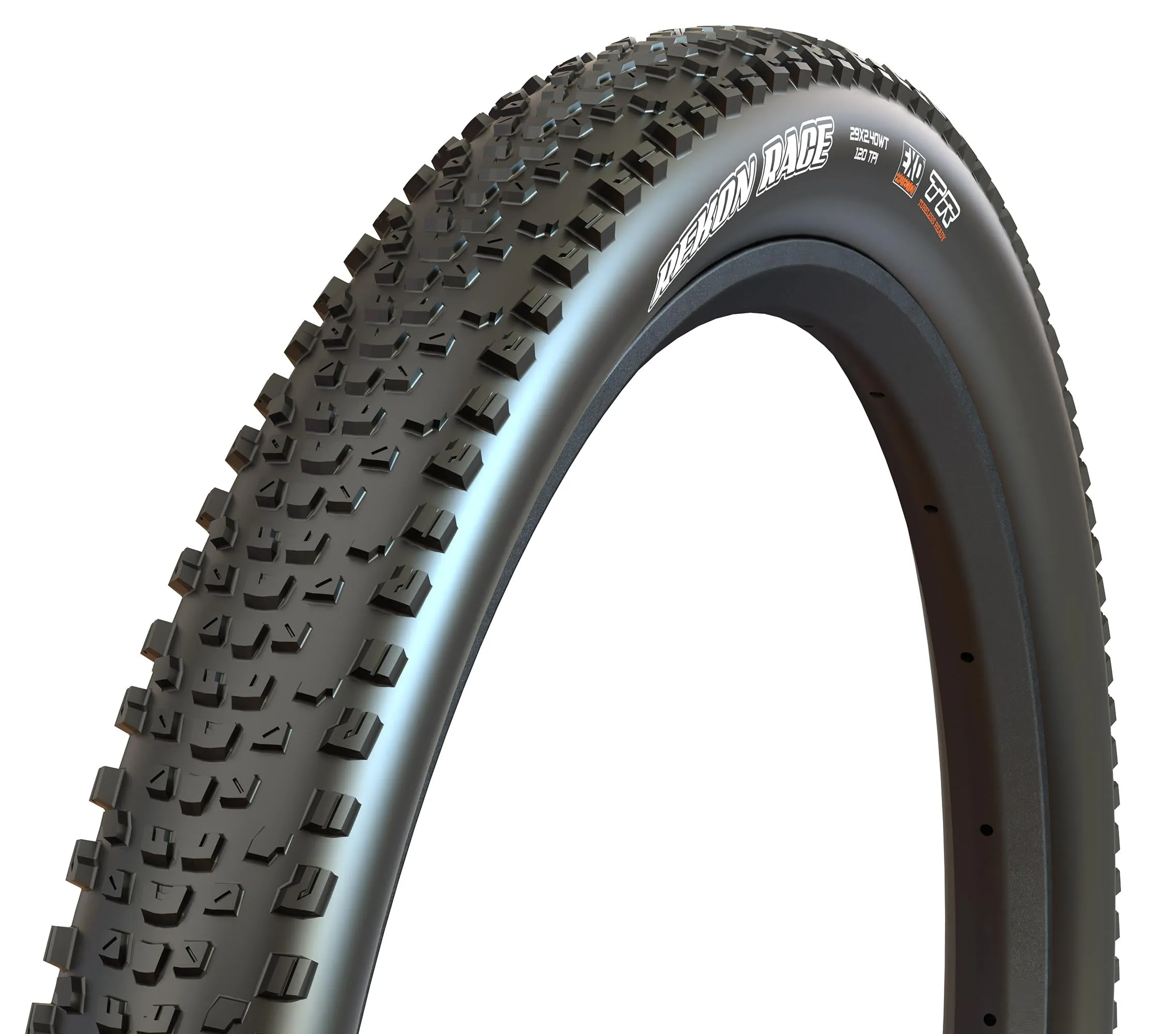 Maxxis TB00211100, Rekon Race, 29x2.40WT, EXO/TR, TPI 120 Unisex-Adult, Nero, 29 x 2.4 Inches