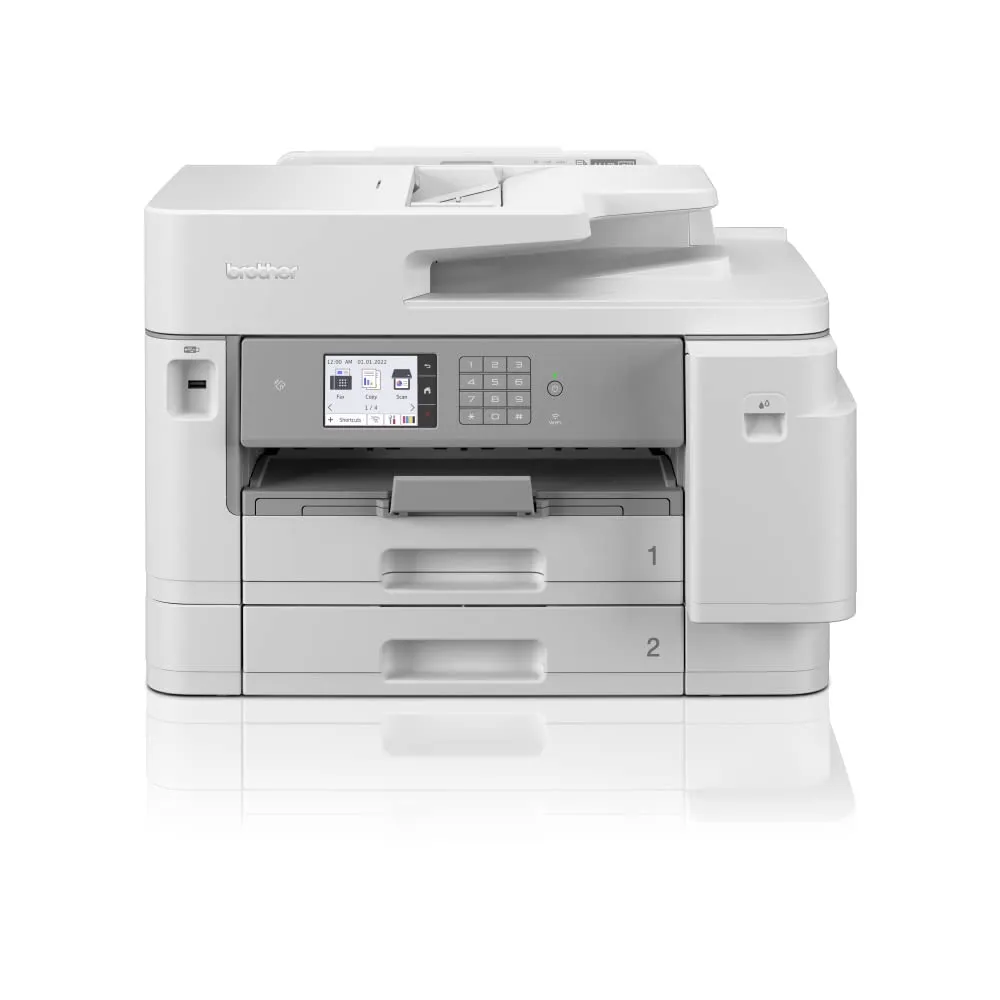 Brother MFCJ5955DW Stampante Multifunzione Inkjet a colori A4,stampa fino al formato A3(No fronte- retro auto),Stampa Copia Scansione e Fax A4 Fronte/Retro Auto,Due Cassetti Carta, Rete Cablata, Wi-Fi
