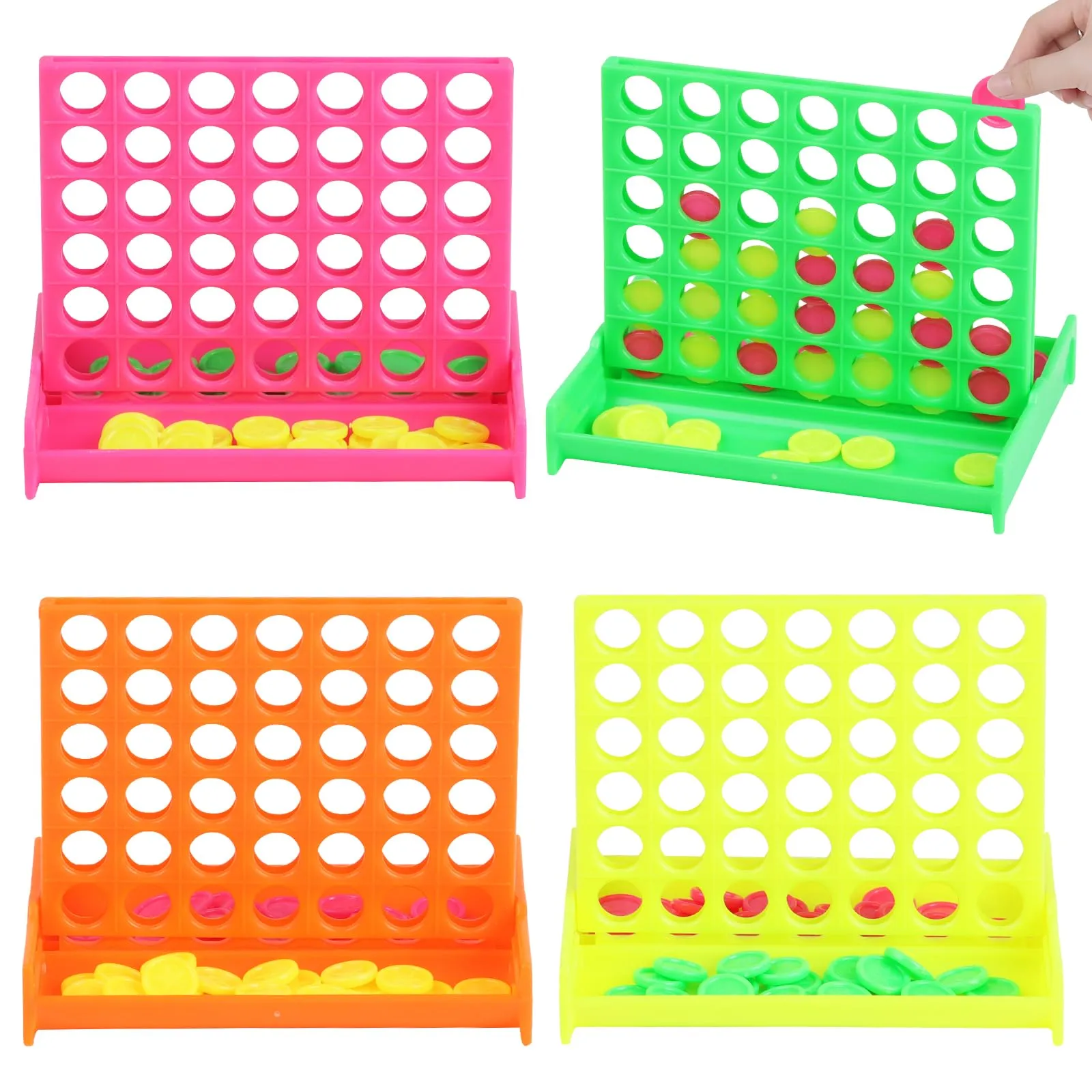 SULOLI Mini Forza 4,Giochi da Viaggio Portatile, Classico Gioco da Tavolo in Scatola per Bambini,Regalini Fine Festa Gadget Compleanno