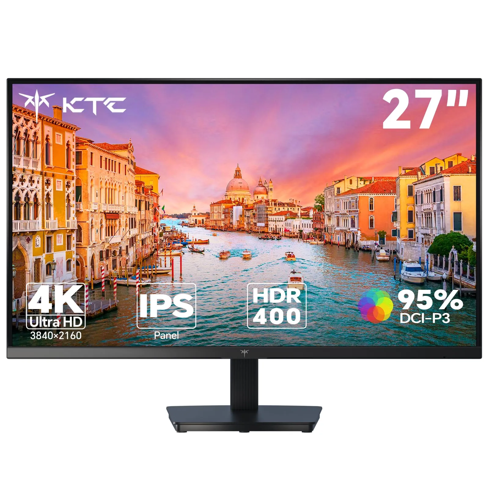 KTC Monitor Gaming H27T7, Monitor 27 Pollici 2K WQHD (2560 x 1440) 180Hz 144Hz con Fast-IPS 1ms, G-Sync, FreeSync, HDR, luminosità 450 cd/m², HDMI, DisplayPort, supporto per sollevamento e rotazione