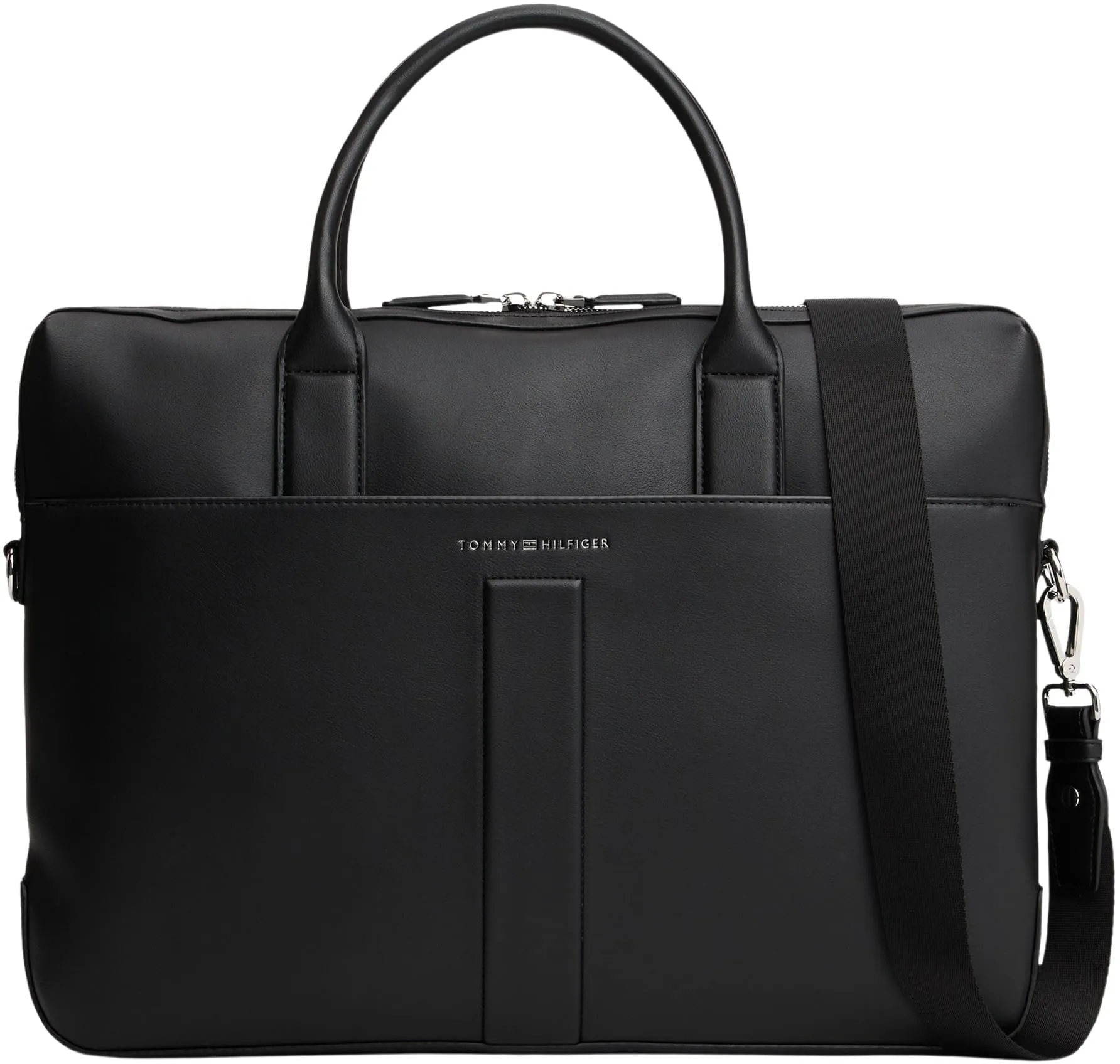 Tommy Hilfiger TH Relaxed Computer Bag Am0am13655, Borsa Uomo, Black (Black), One Size