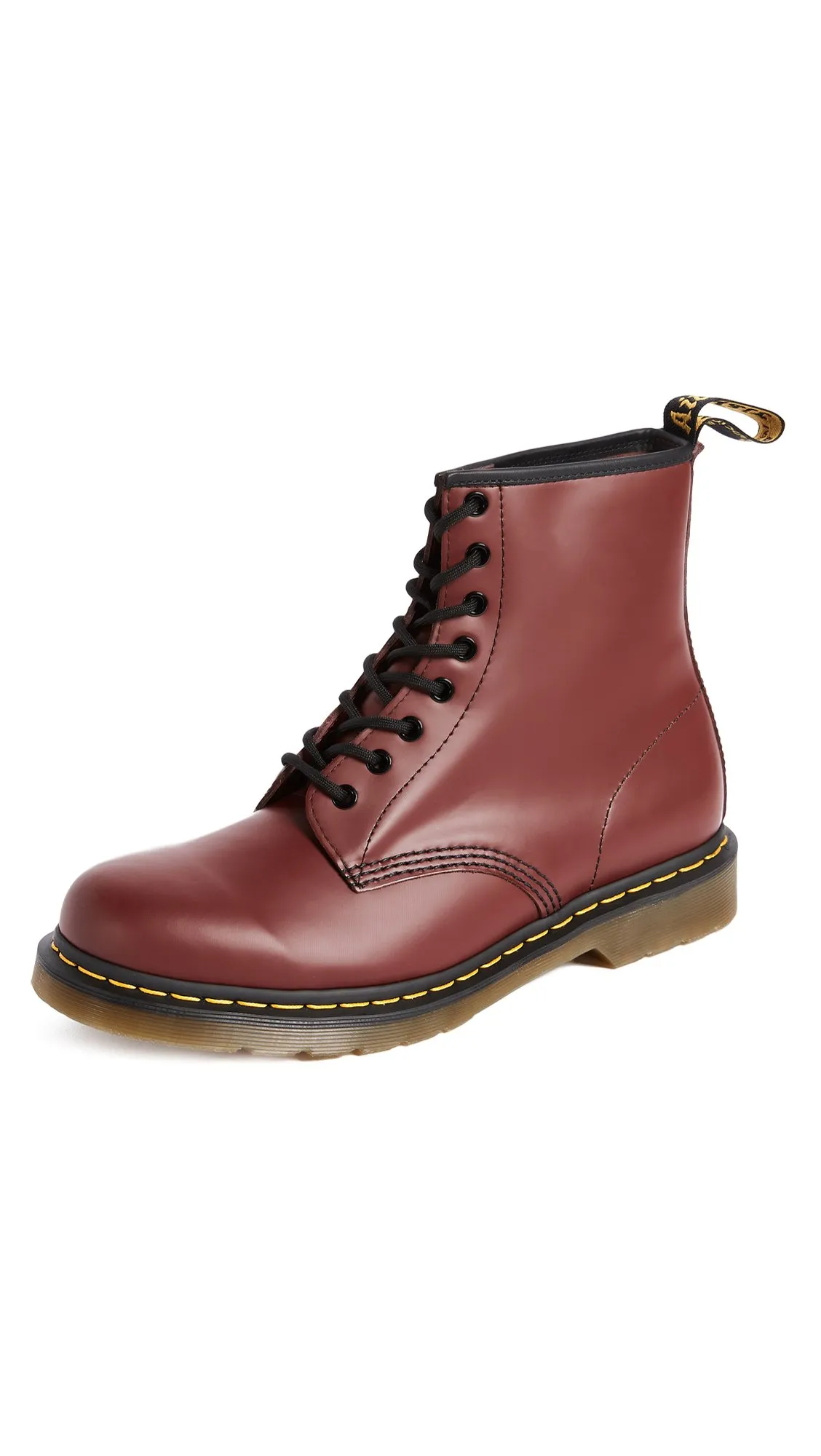 Dr. Martens 1460 Smooth, Stivali Unisex - Adulto, Rosso (Cherry Red), 42 EU