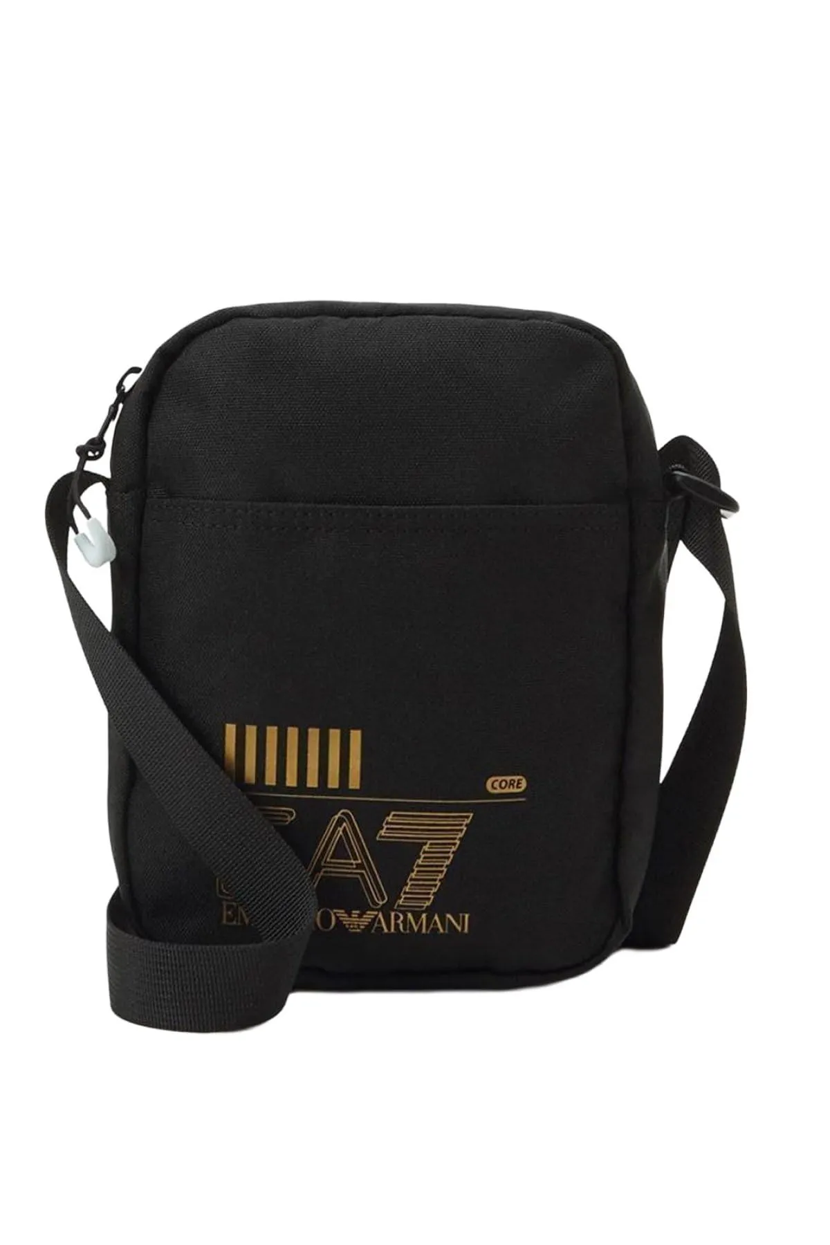 EA7 EMPORIO ARMANI SHOULDER BAG Taglia Unica Nero BLACK7GOLD LOGO 26121