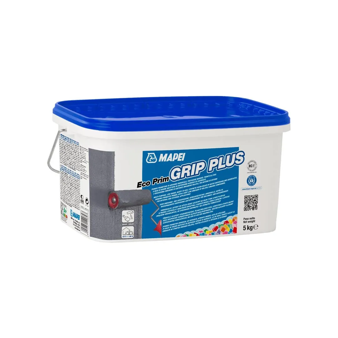 MAPEI ECO PRIM GRIP PLUS 5 KG – PRIMER PER INTONACI SU SUPPORTI NON ASSORBENTI