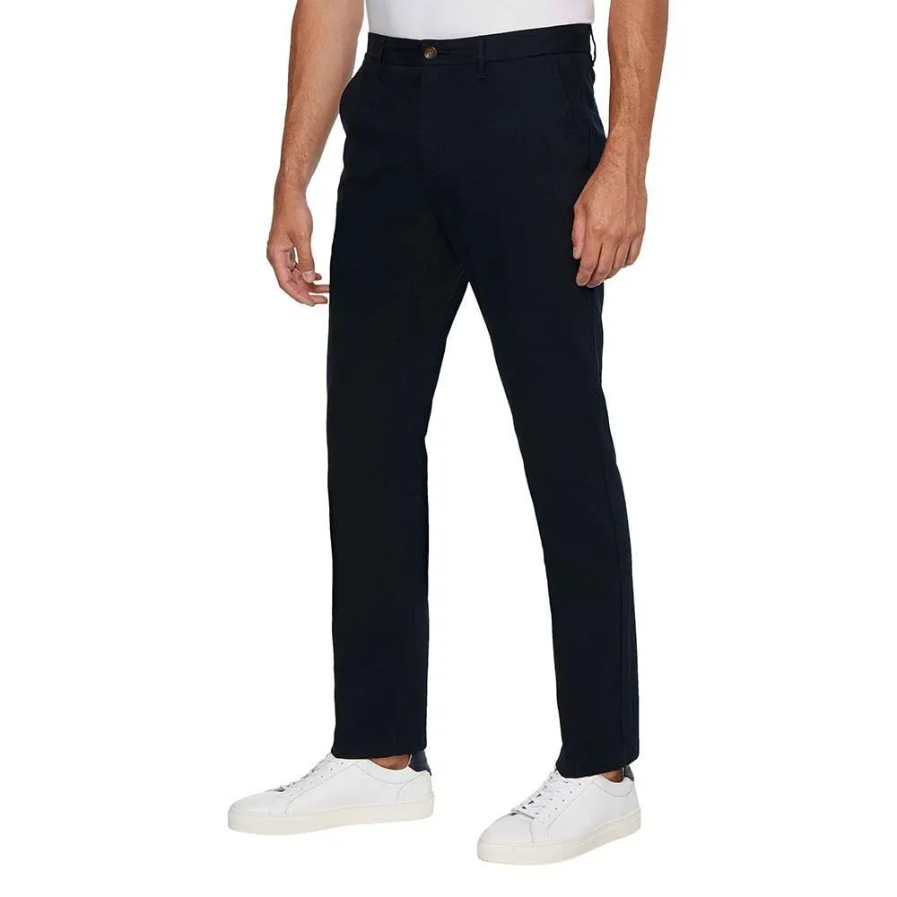 Tommy Hilfiger Uomo Pantaloni Chino Denton Essential Twill Elasticizzati, Blu (Desert Sky), 28W/29L