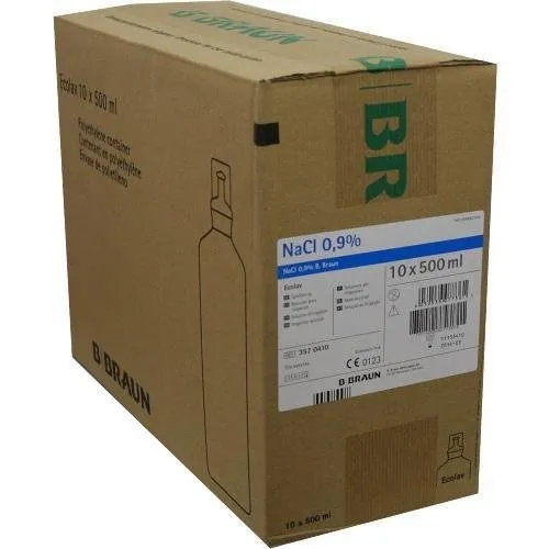 Soluzione di risciacquo NaCl 0,9% Ecolav 10 x 500 ml by B marrone