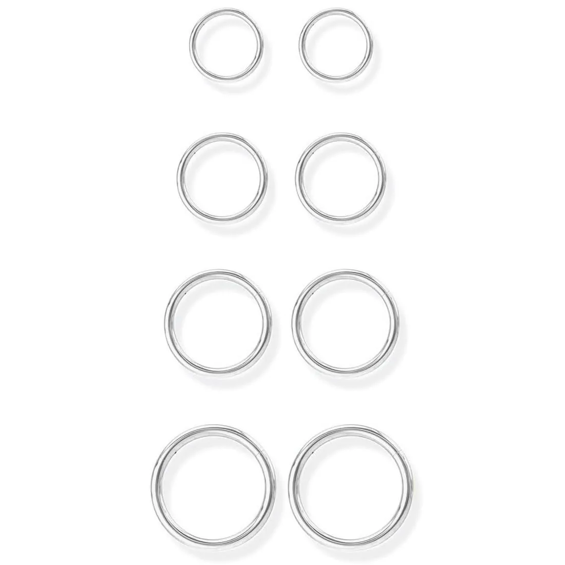 COYUN 8 Pezzo Titanio Ipoallergenico Piercing Naso Anello Argento Oro Piercing Septum Piercing Orecchio Cartilagine Piercing Trago Helix 6MM/8MM/10MM/12MM Nostril Piercing