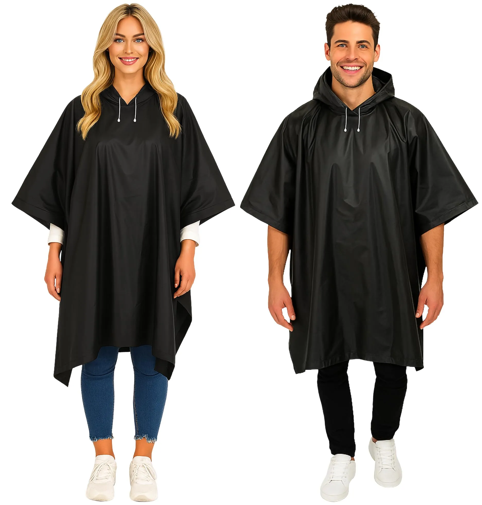 REDSTAR 2 Pack di Poncho Antipioggia Impermeabile per Adulti - Impermeabile per Uomo o Donna - Mantella Antipioggia, Impermeabile Poncho e Accessori Festival - Poncho Antipioggia Donna e Uomo