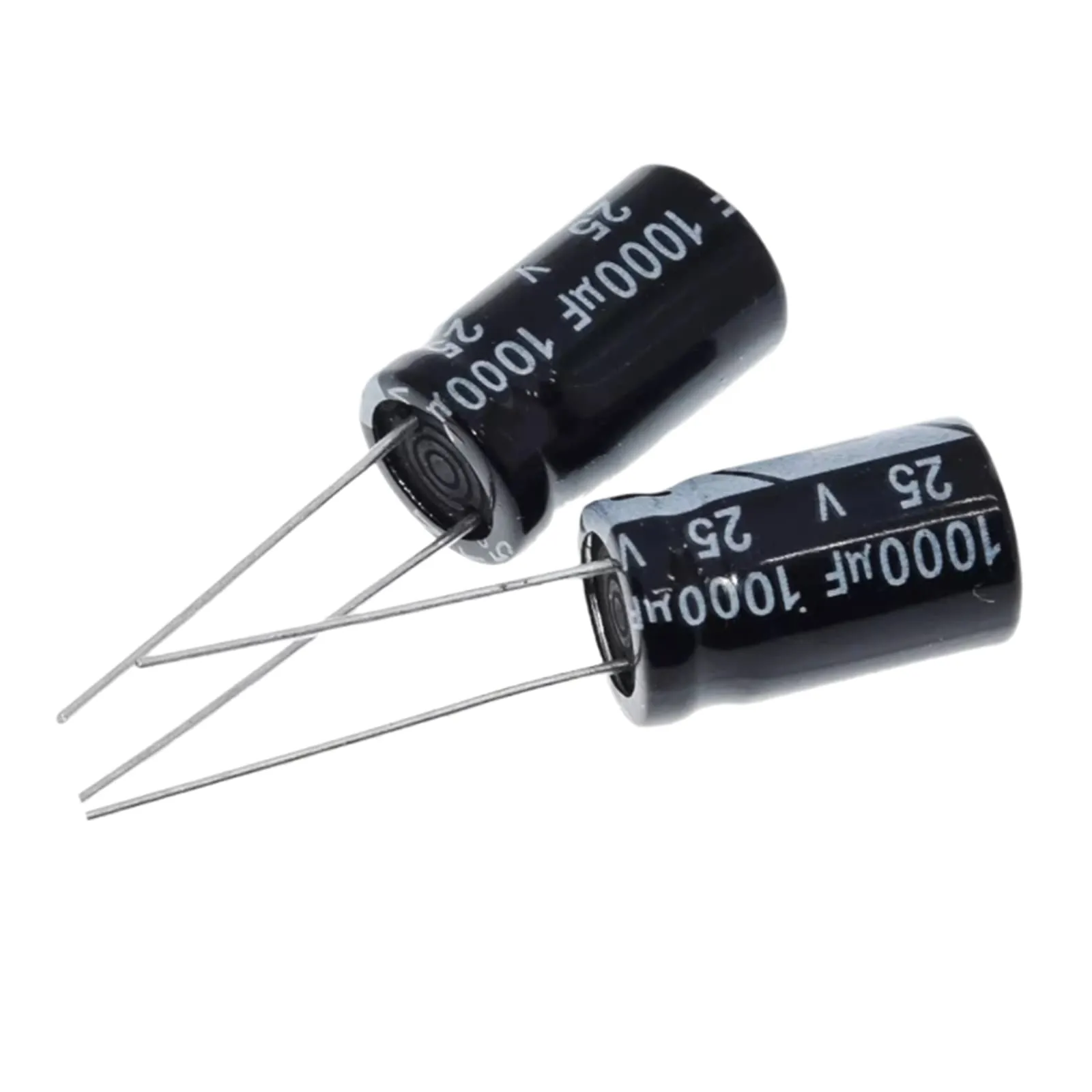 EFARMA Condensatori elettrolitici, 10 condensatori elettrolitici in Alluminio da 25 V 1000 uF Dimensioni: 10x17 mm