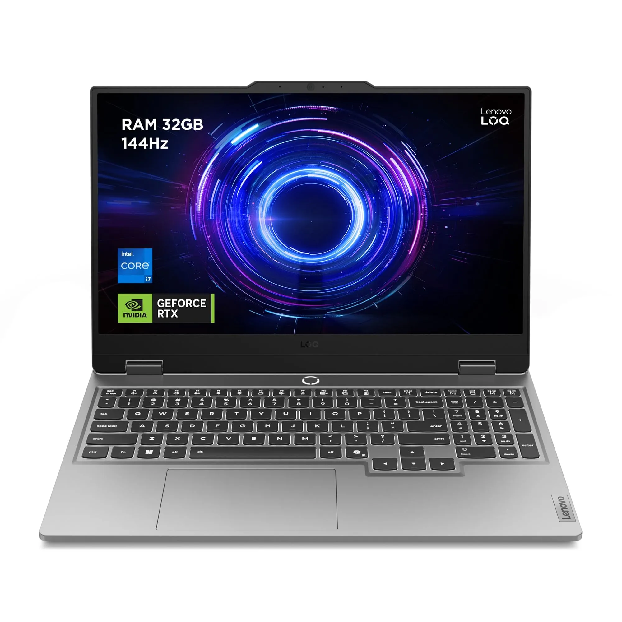 Lenovo LOQ 15" Notebook Gaming, NVIDIA GeForce RTX 5060 8GB GDDR7, Intel Core i7-13700HX (5.0 GHz), RAM 16GB DDR5-4800, 1TB SSD M.2 2242 PCIe 4.0x4 NVMe, FHD 144Hz, Windows 11 Tastiera Retroilluminata