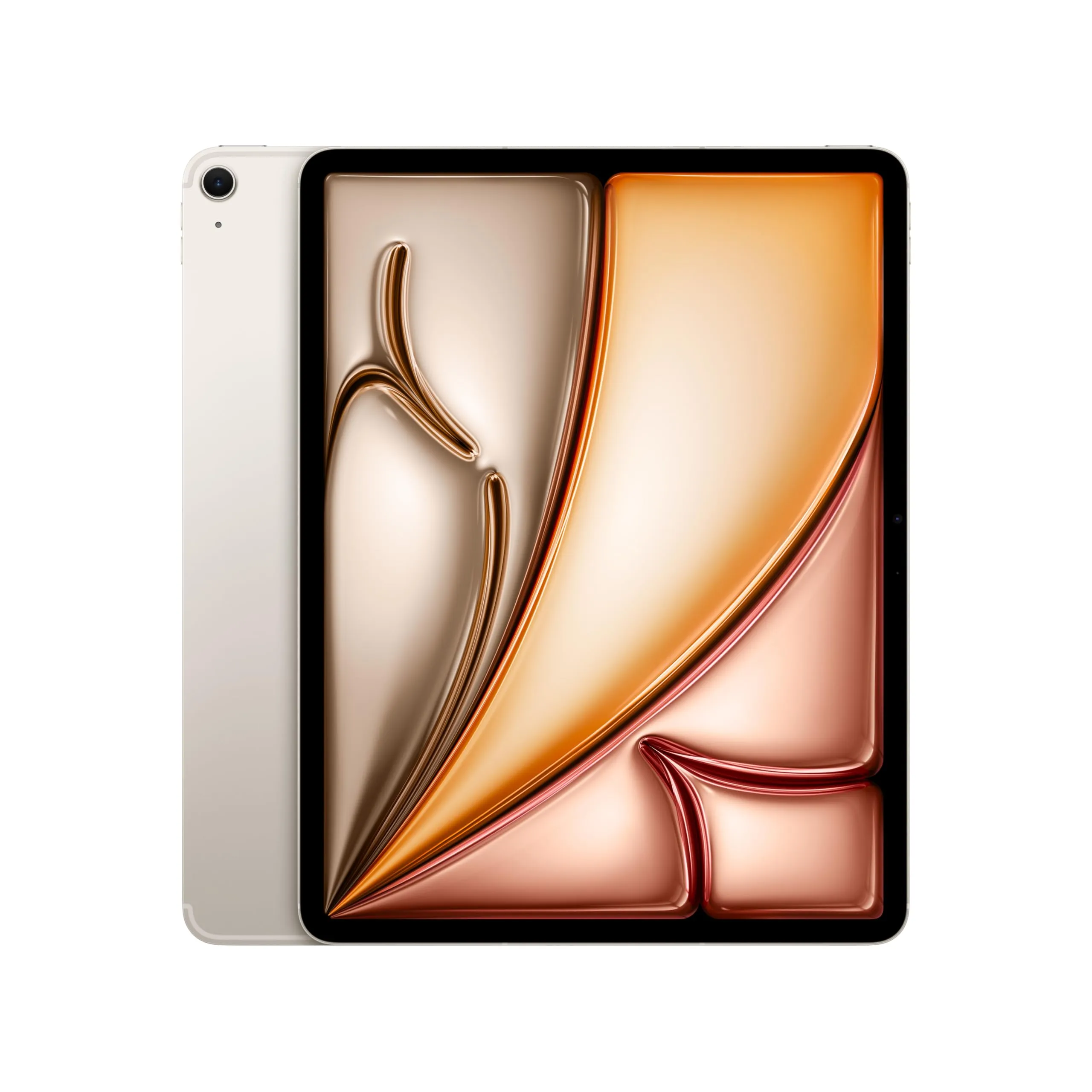 Apple iPad Air 13'' con chip M3: Apple Intelligence, 128 GB, fotocamera frontale e posteriore da 12MP, Wi-Fi 6E + reti cellulari 5G, Touch ID, un giorno intero di batteria — Galassia