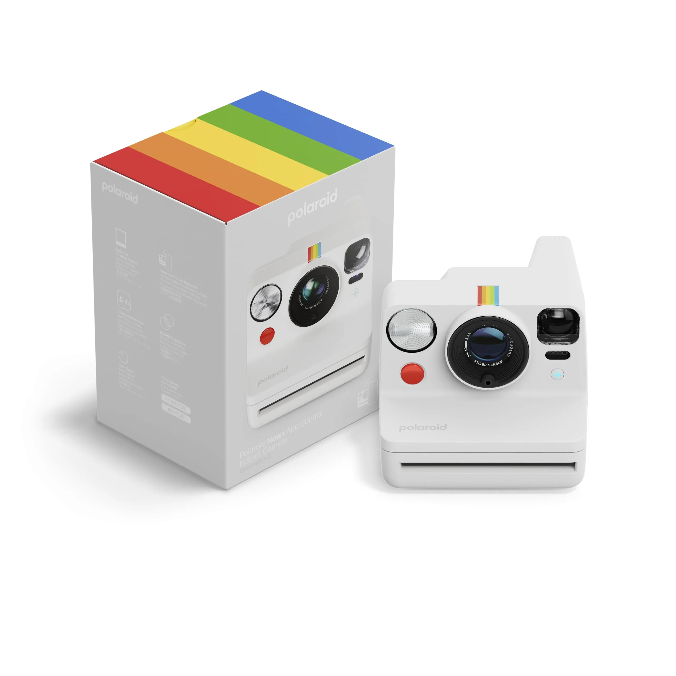 Polaroid - NOW+ Generazione 3 - Fotocamera istantanea Bluetooth connessa - Bianco (9161)