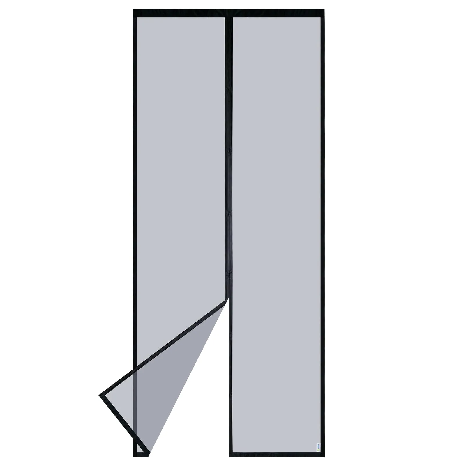 Apalus Zanzariera con Magneti in Vetroresina, Modello Deluxe - Rete Molto Resistente, Tenda con Magneti Ancora Più Potenti, Resiste al Vento e ai Raggi UV - Non Accorciabile (100x220CM, Nero)