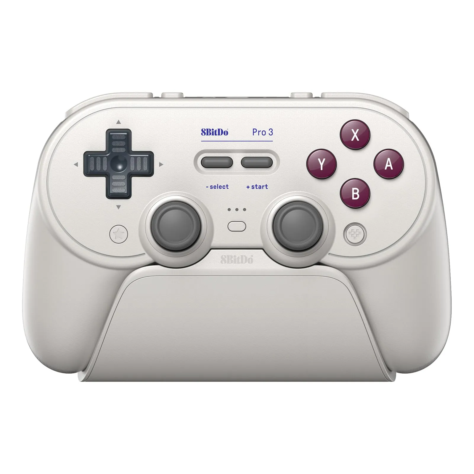 8Bitdo Pro 3 Bluetooth Controller for Switch/Switch 2 – TMR Joysticks, Swappable ABXY Buttons, Pro Back Buttons, Charging Dock, Hall Effect Triggers, for Windows, Apple, SteamOS, Android - G Classic