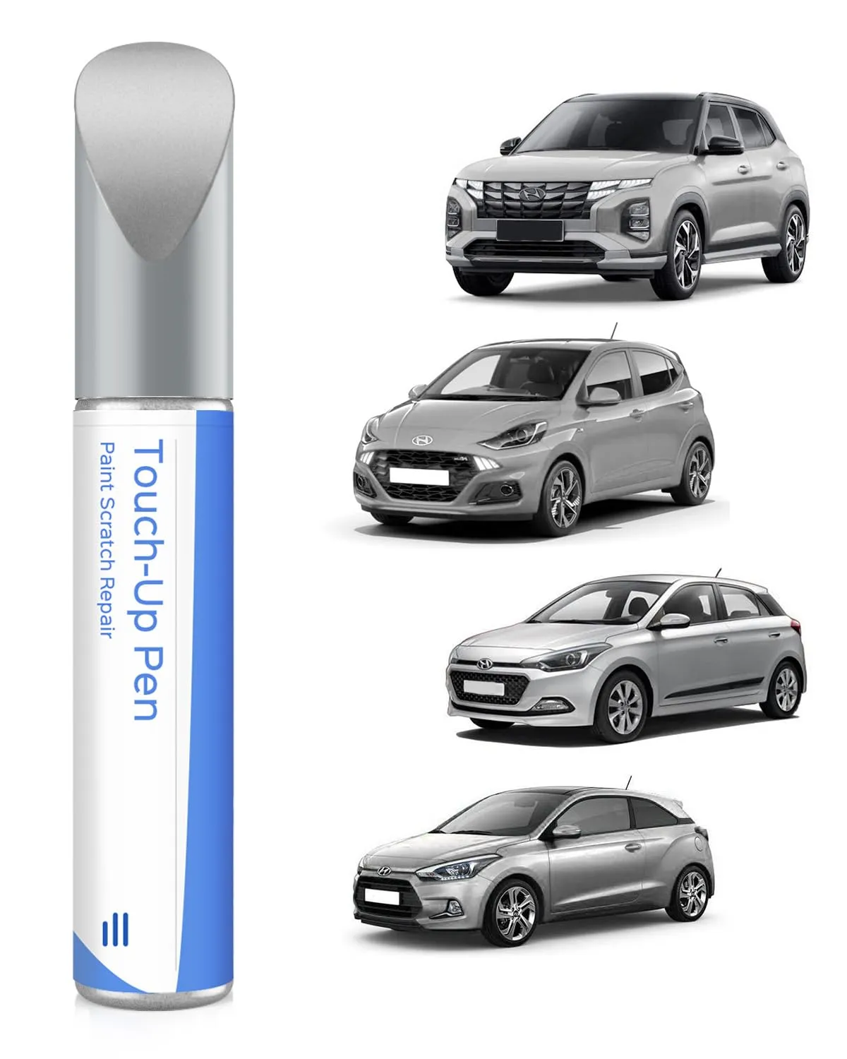 RYS Sleek Silver - Vernice per ritocchi per Hyundai con corrispondenza esatta – Ripara graffi e scheggiature