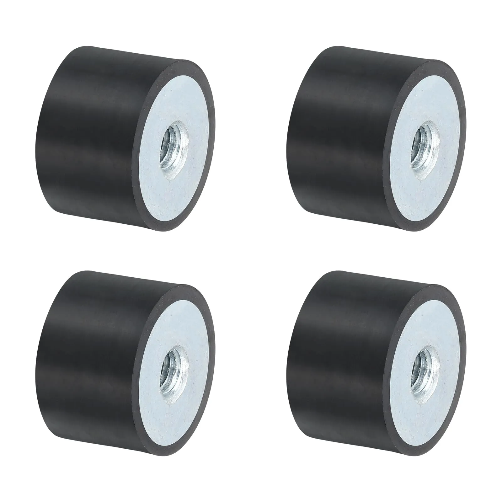 QUARKZMAN 4 Pezzi 30 x 20mm M8 Ammortizzatori in Gomma Supporti Filettatura Femmina, Supporti Isolanti Antivibrazione Sostituisce Cuscinetti Antivibranti Blocco Base Piatto Silenzioso
