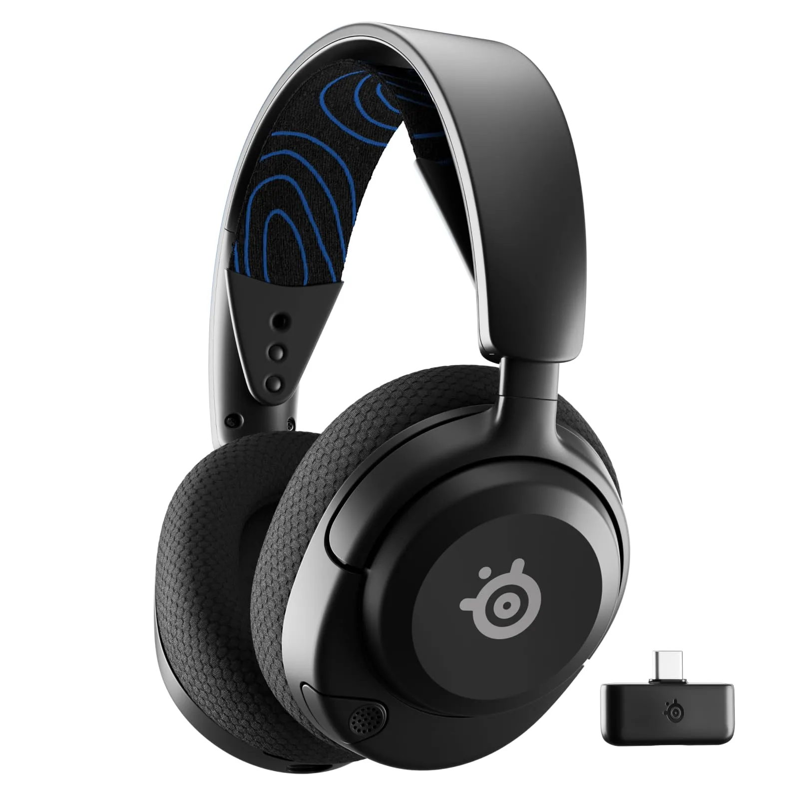 SteelSeries Arctis Nova 5P - Cuffie PS5 Wireless - Driver magnetici al neodimio - 100+ preset audio - Batteria 60 HR - 2,4GHz o BT - Microfono ClearCast Gen2.X - PlayStation 5, PC, Cellulare