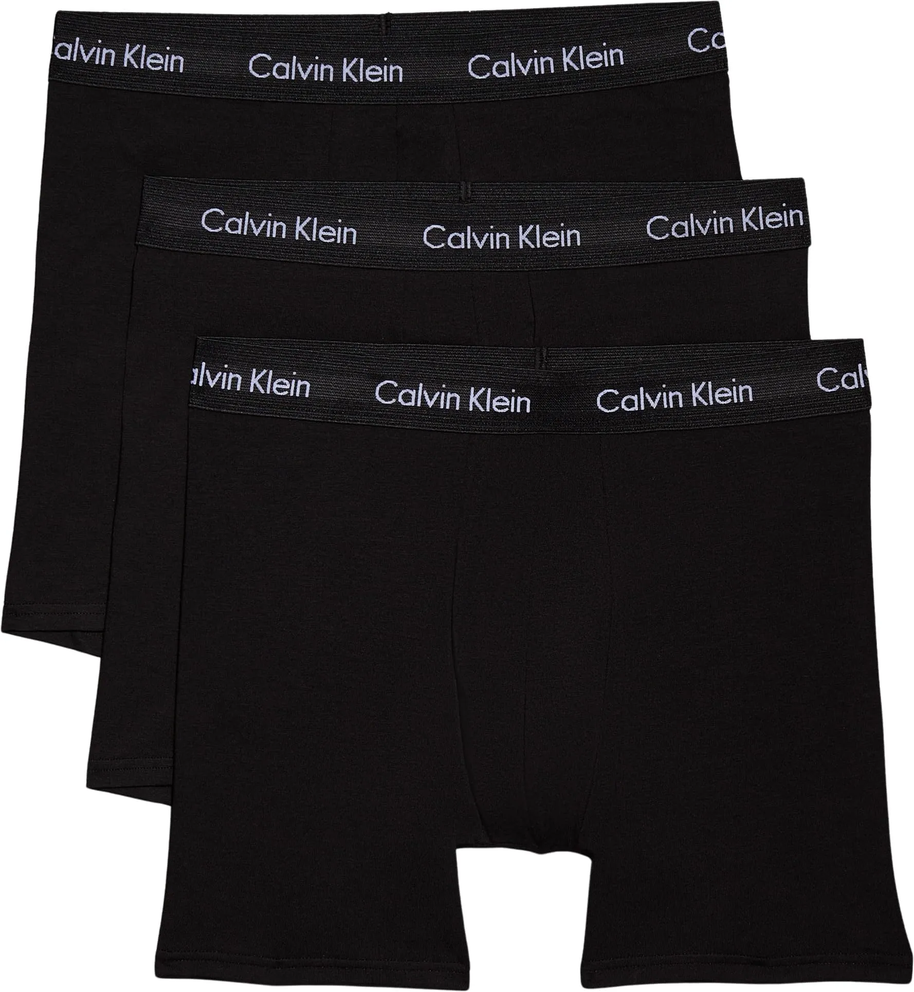 Calvin Klein Boxer Brief 3pk 000nb1770a, Boxer aderenti Uomo, Nero (Black W. Black Wb), XL