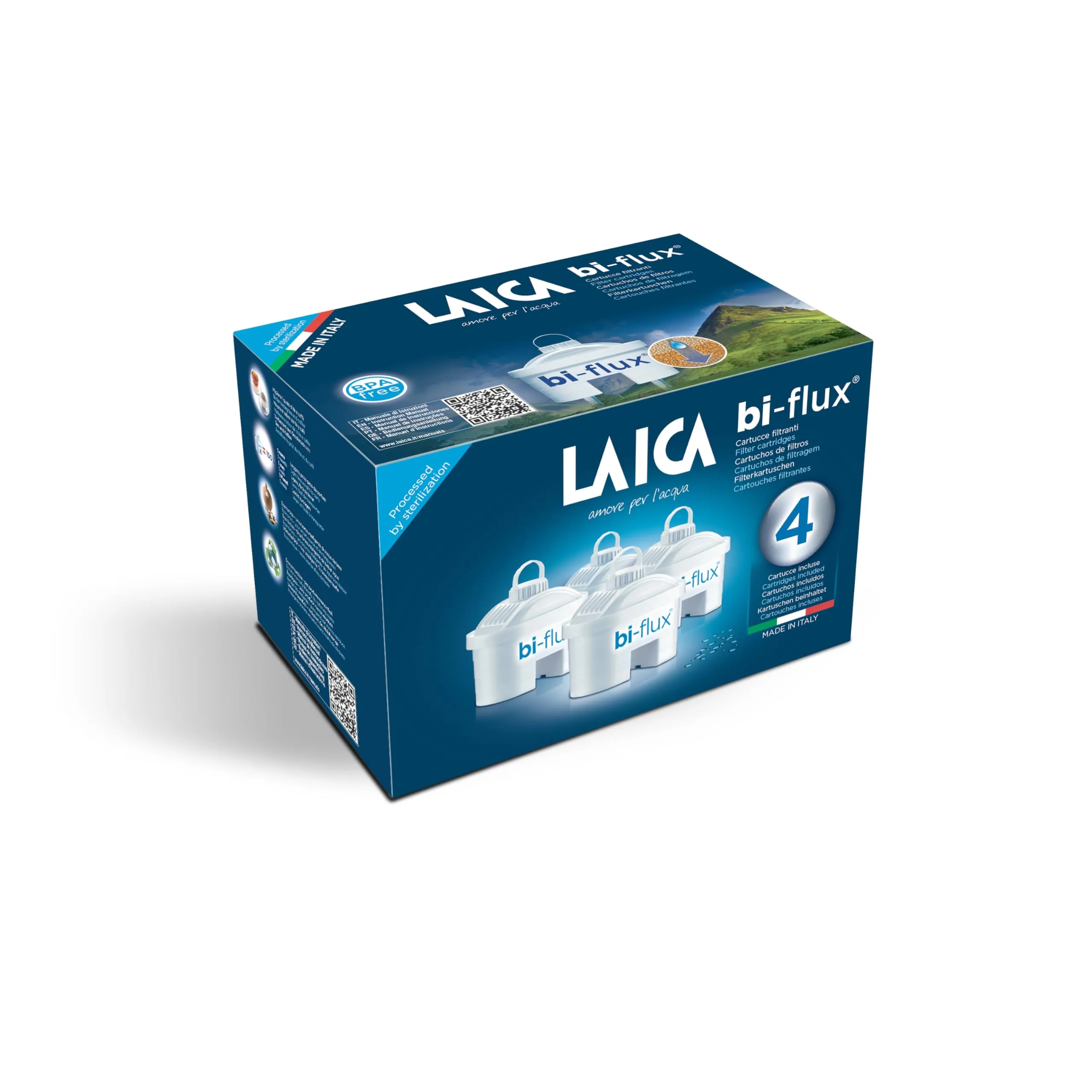 Laica filtri, BPA Frei, 4 unità (Confezione da 1)