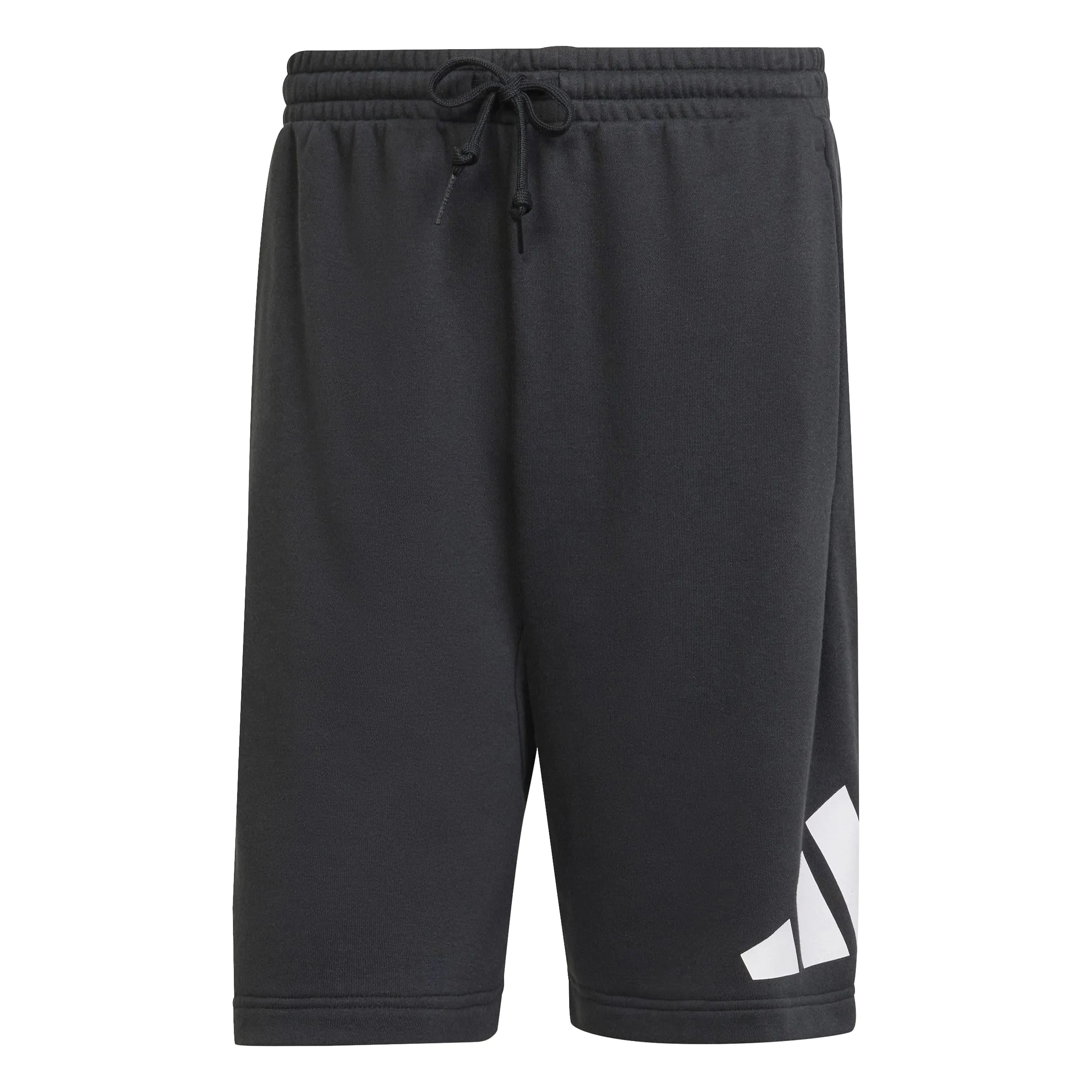 adidas Uomo Essentials Big Logo French Terry Short, Black/White, M